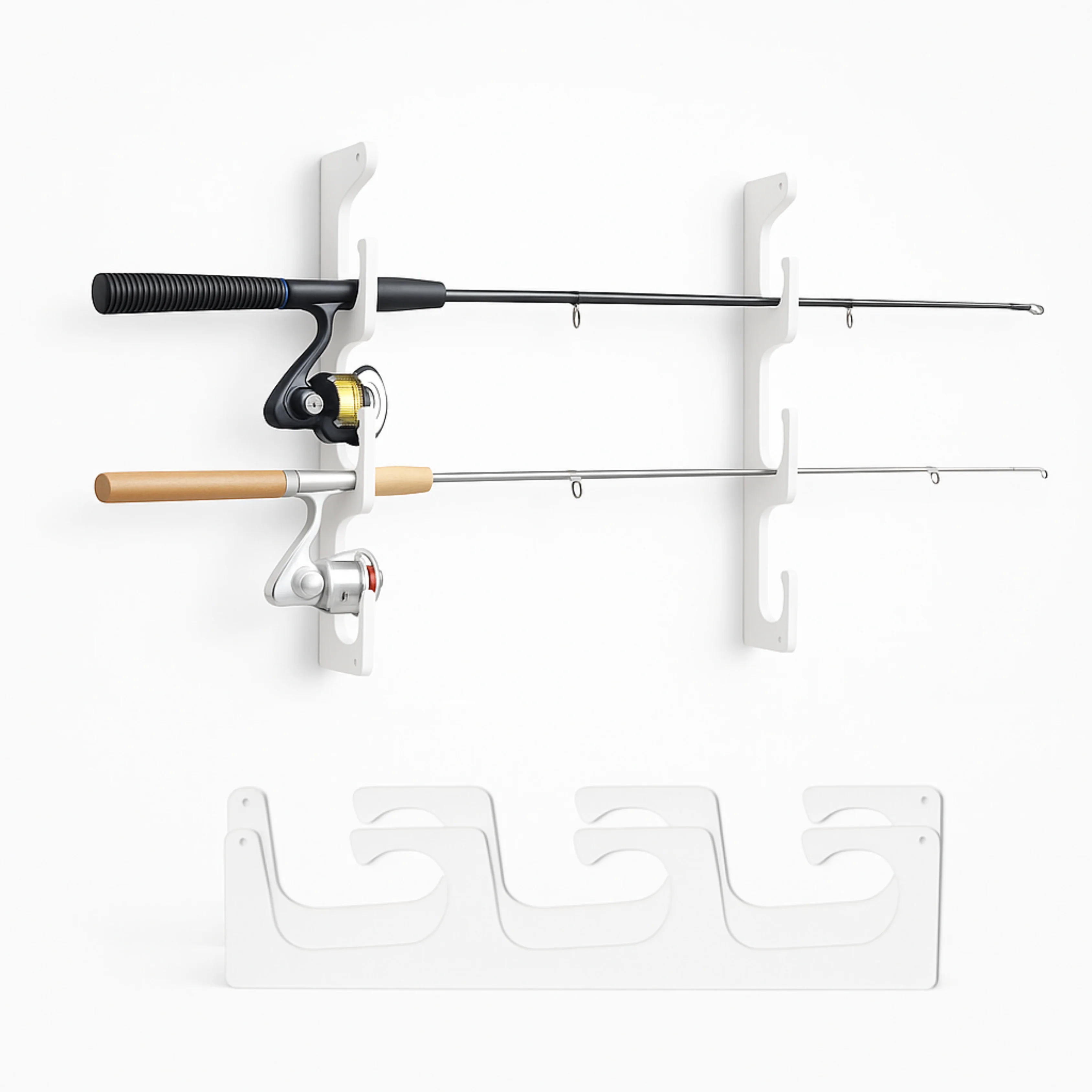 Made in the USA Fishing Rod Rack | Wall or Ceiling Mounted - Image 2