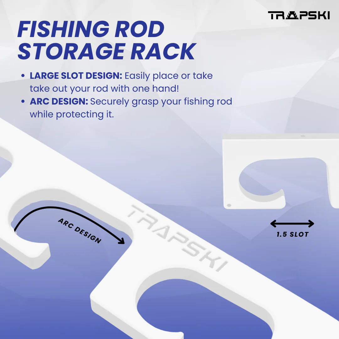 Made in the USA Fishing Rod Rack | Wall or Ceiling Mounted - Image 7