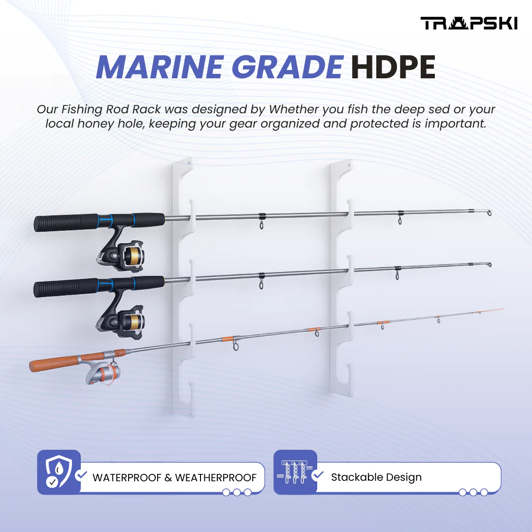 Made in the USA Fishing Rod Rack | Wall or Ceiling Mounted - Image 8