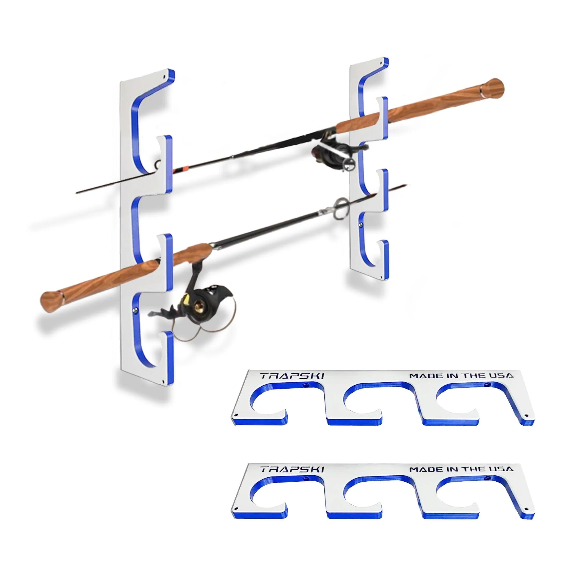 Made in the USA Premium Fishing Rod Racks | Wall or Ceiling or Boat Mounted - Image 23