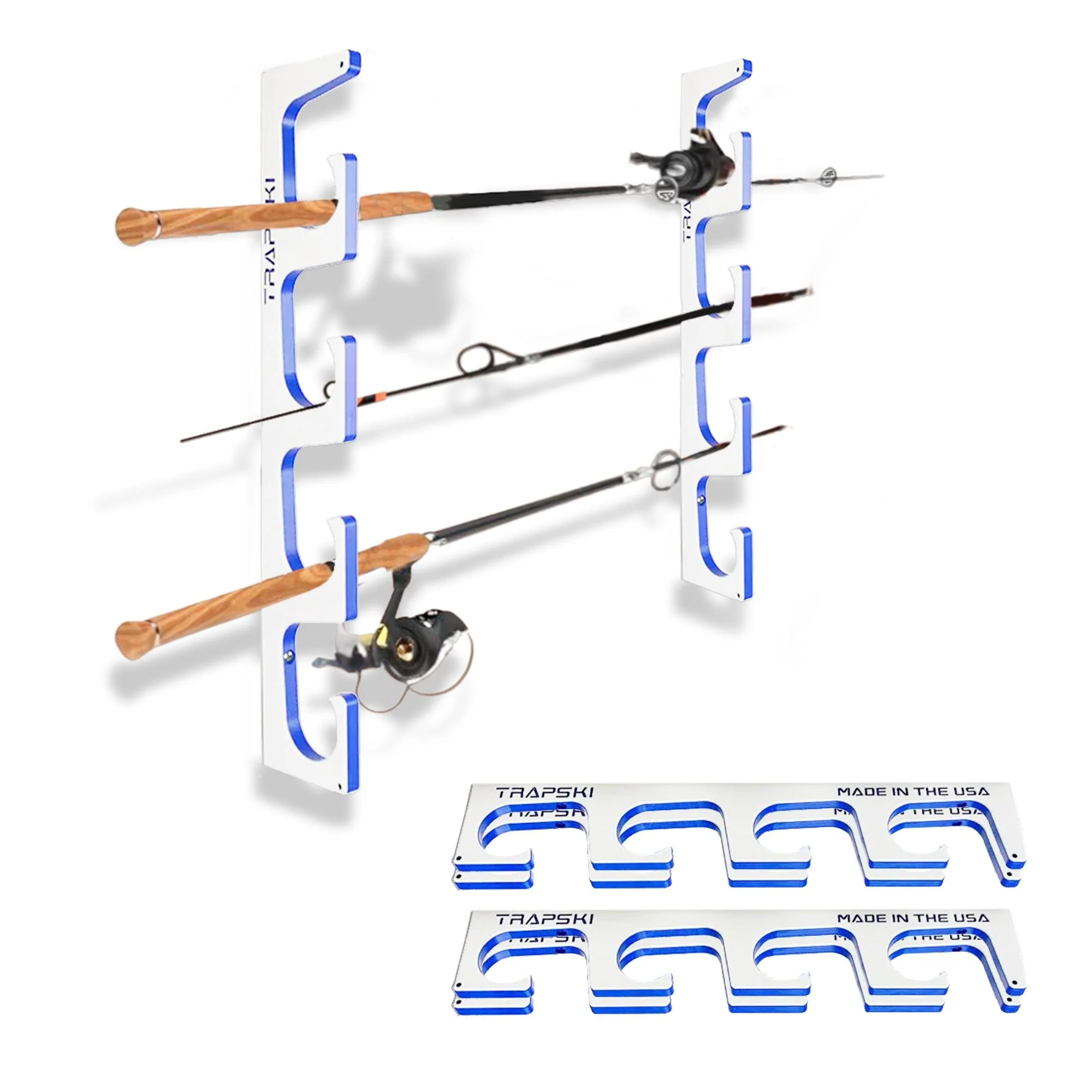 Made in the USA Premium Fishing Rod Racks | Wall or Ceiling or Boat Mounted - Image 25