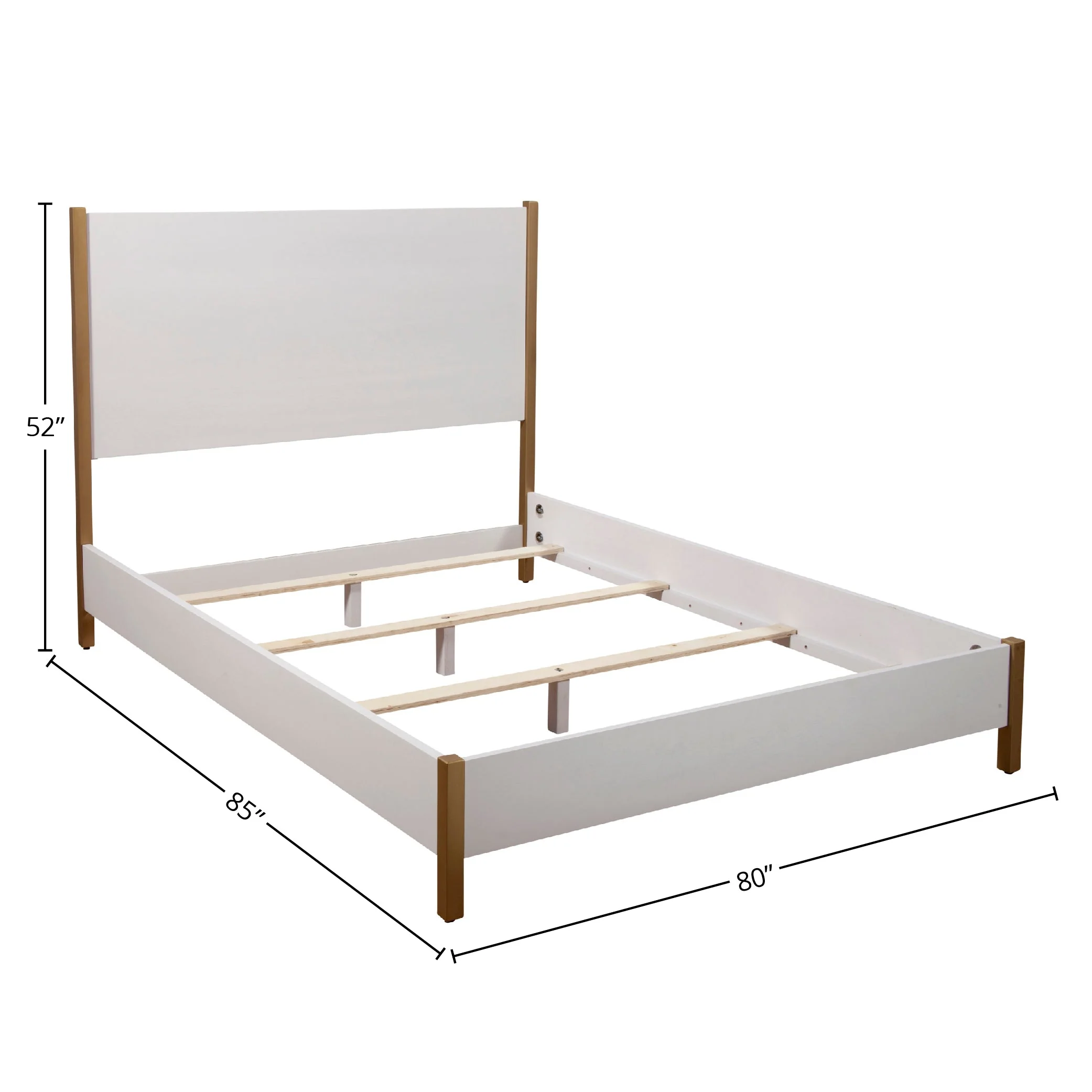 Madelyn Upholstered Panel Bed, Neutral White - Image 10