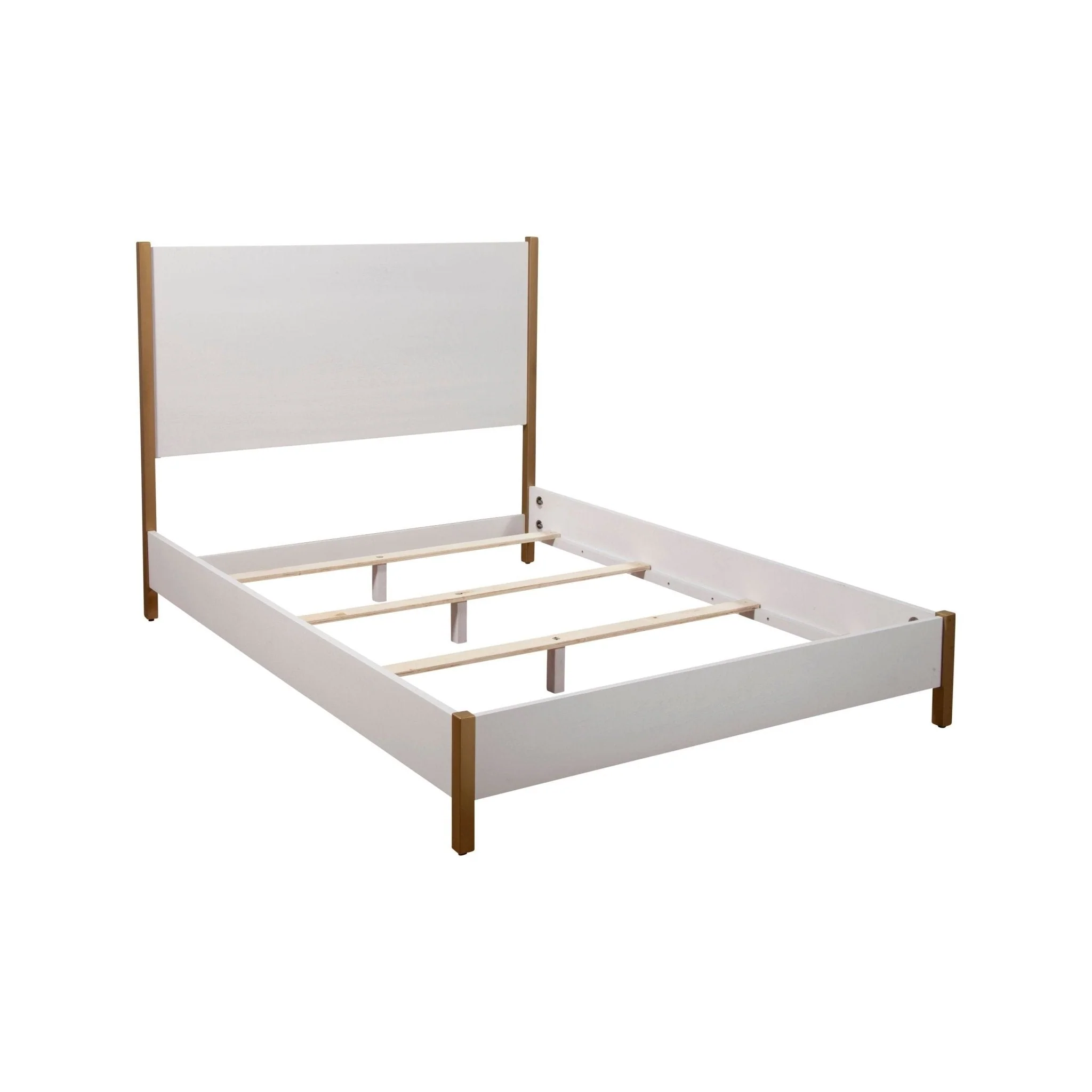 Madelyn Upholstered Panel Bed, Neutral White - Image 7