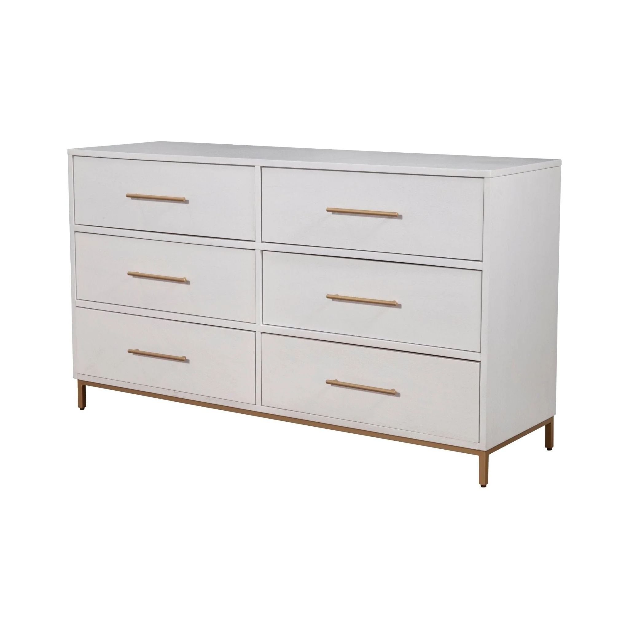 Madelyn Six Drawer Dresser, White - Image 3