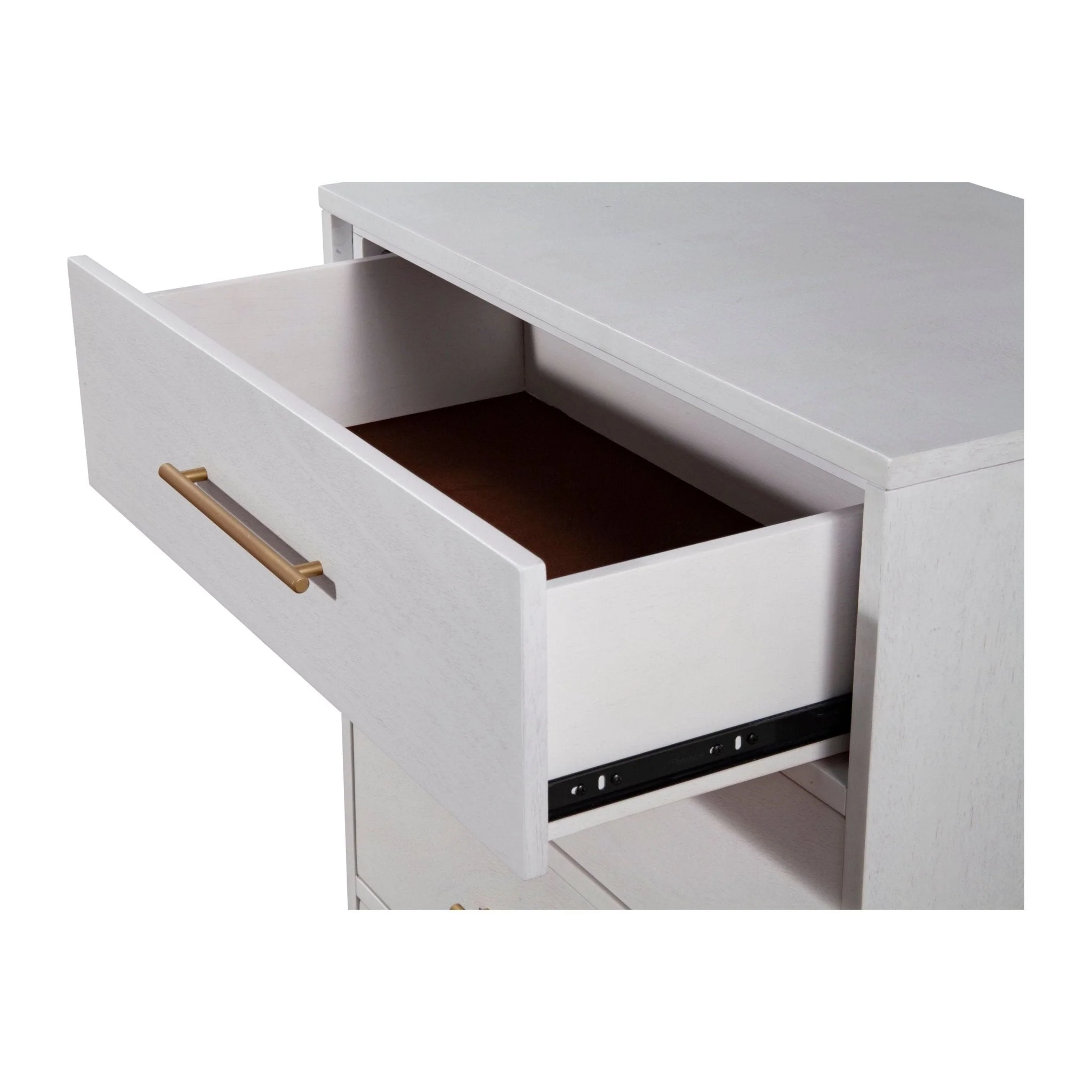 Madelyn Three Drawer Small Chest, White - Image 4