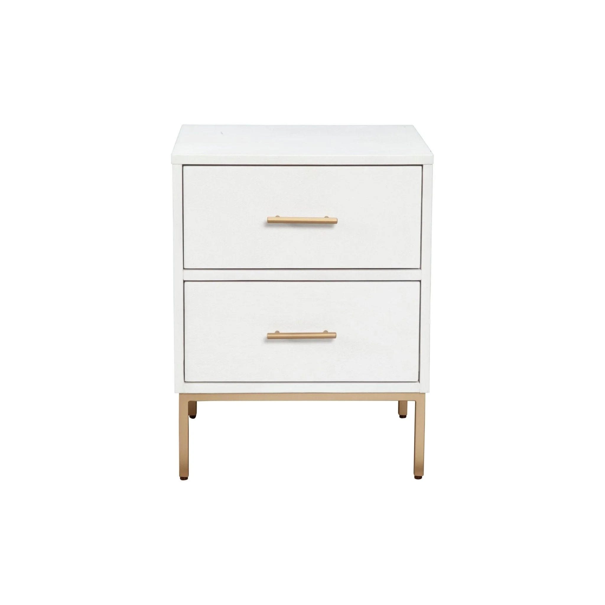 Madelyn Two Drawer Nightstand, White - Image 5