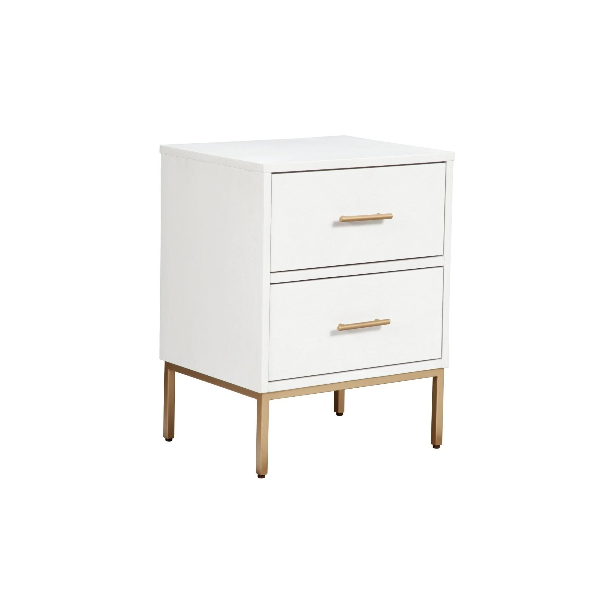 Madelyn Two Drawer Nightstand, White - Image 6