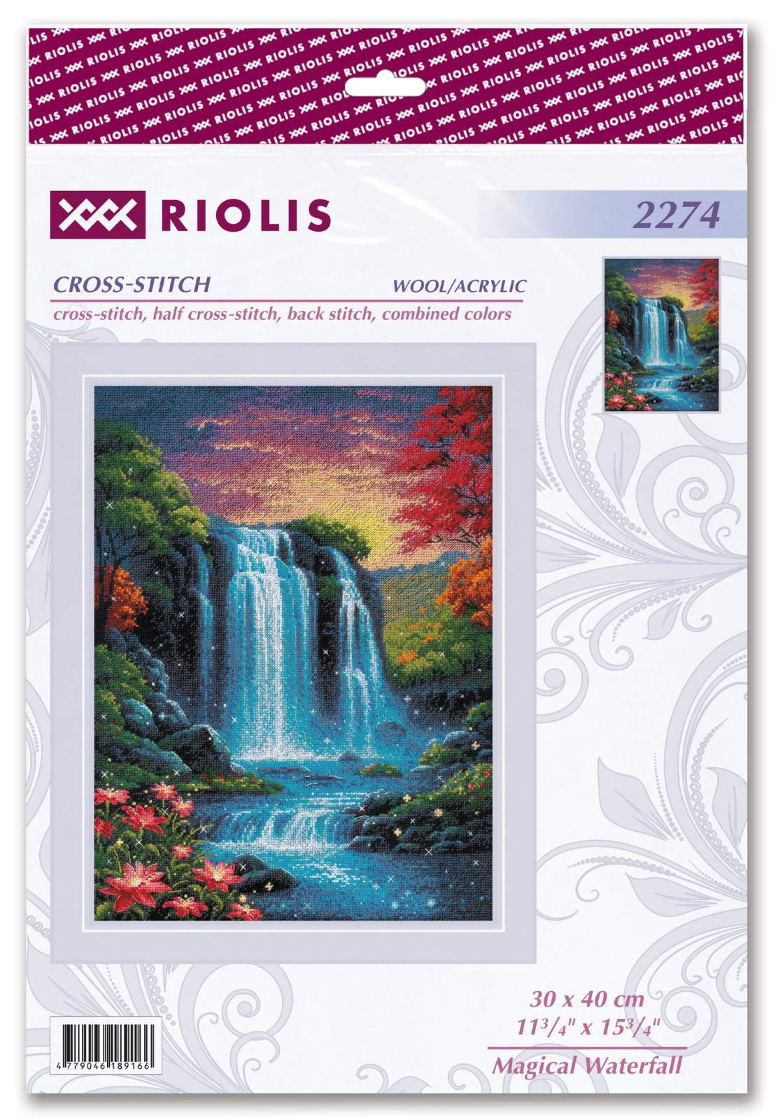 Magical Waterfall  R2274 Counted Cross Stitch Kit - Image 2