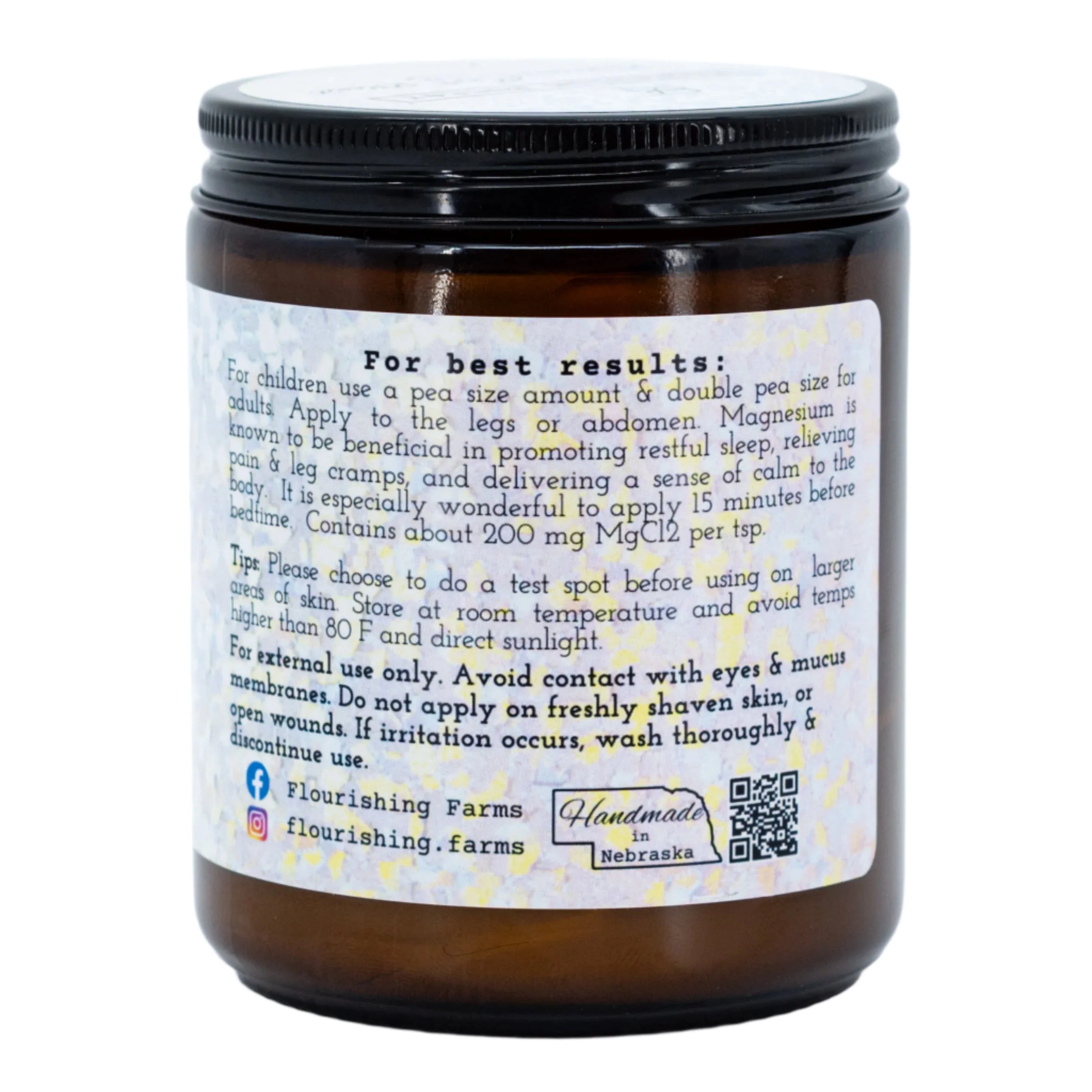 Magnesium Tallow Butter | Bedtime Blend | 8 oz | Flourishing Farms - Image 4
