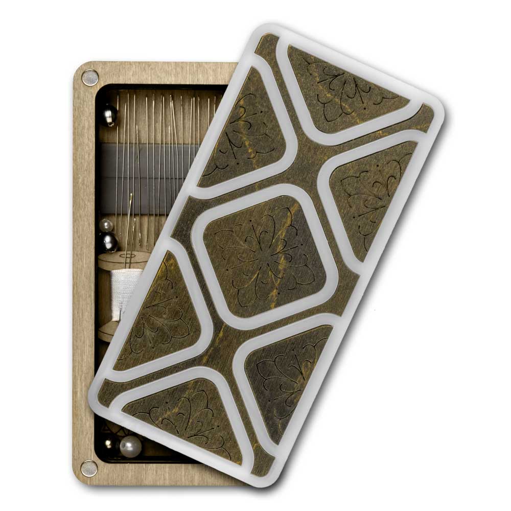 Magnetic Needle Case Large – “Dark Stone Geometry” FLZB(N)-183 - Image 2