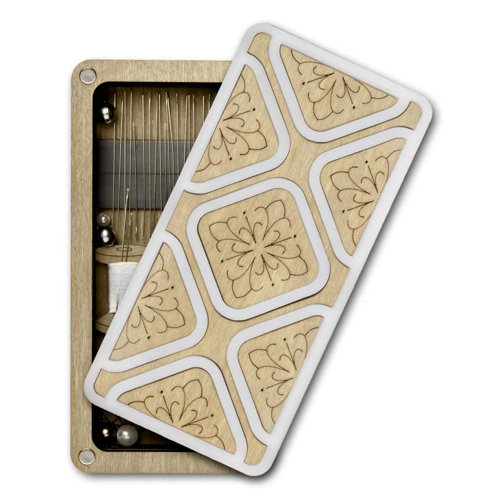 Magnetic Needle Case Large – “Light Stone Geometry” FLZB(N)-182 - Image 2