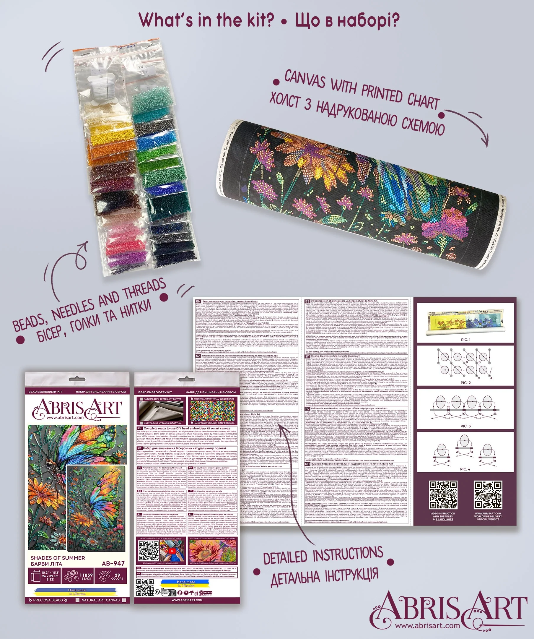 Main Bead Embroidery Kit - Shades of Summer AB-947 - Image 7