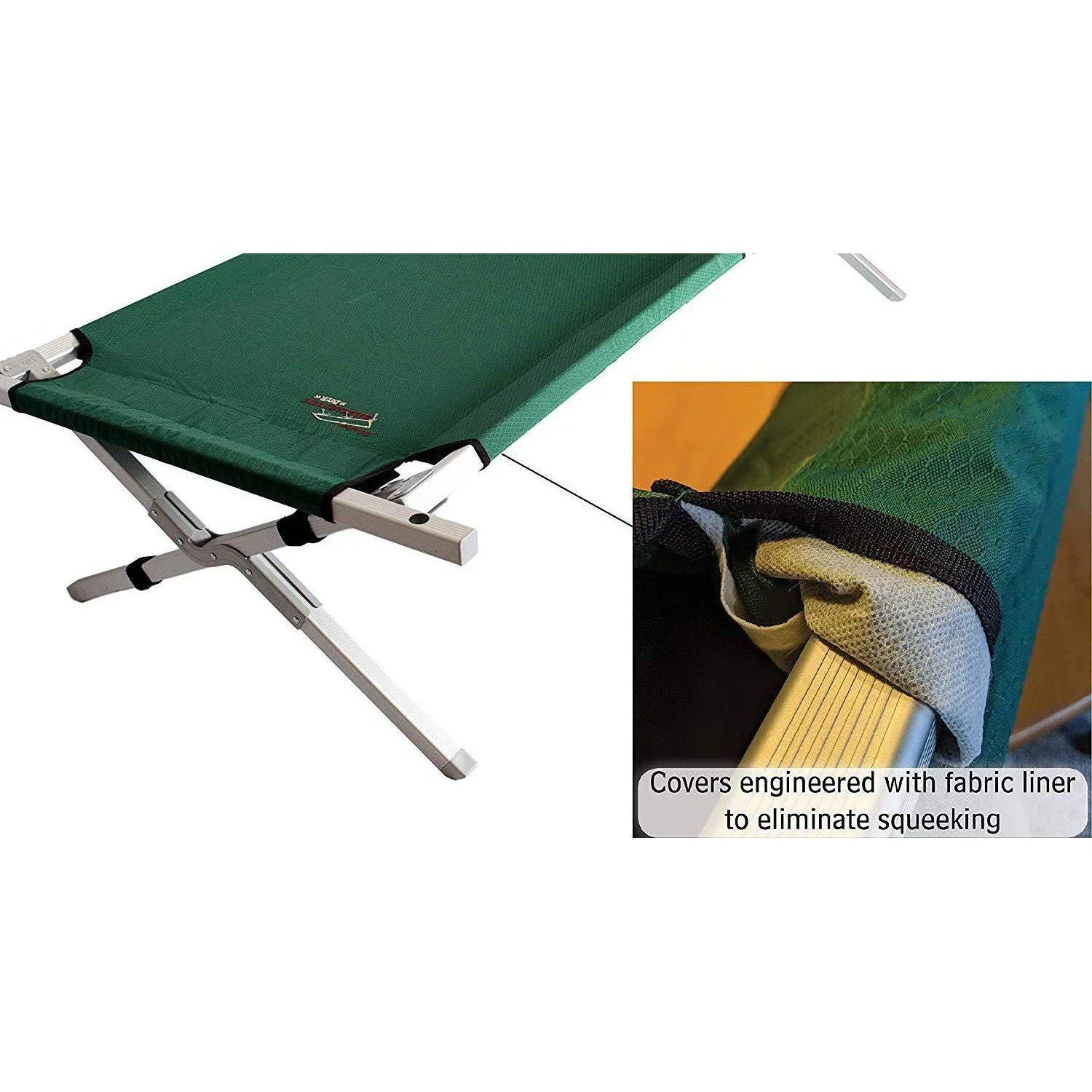 Maine Military Cot HD – Heavy-Duty Full-Size Aluminum Cot with 375 lb Capacity - Image 6