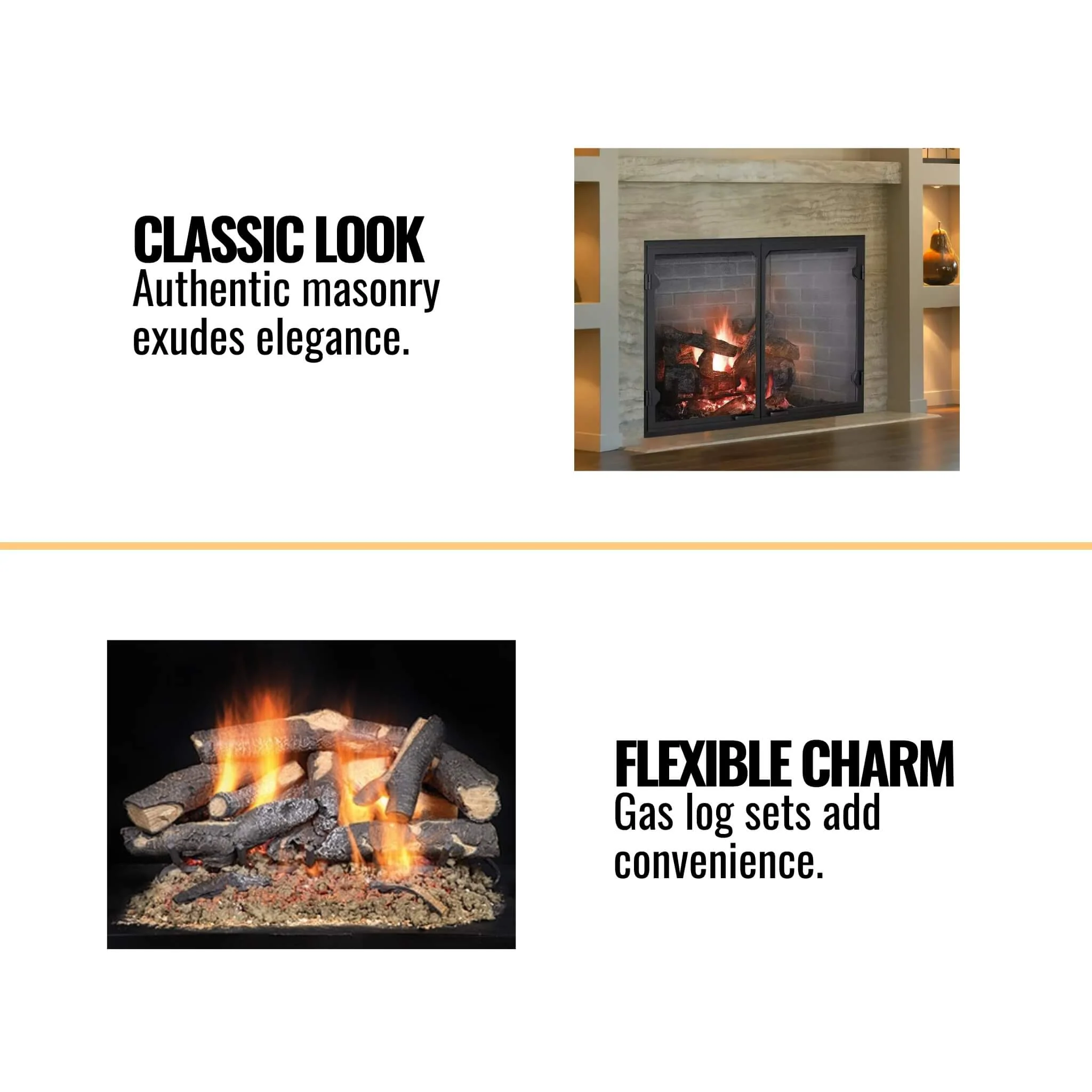 Majestic Biltmore Radiant 42-Inch Open Wood Burning Fireplace [SB80] (SAK82415) - Image 5