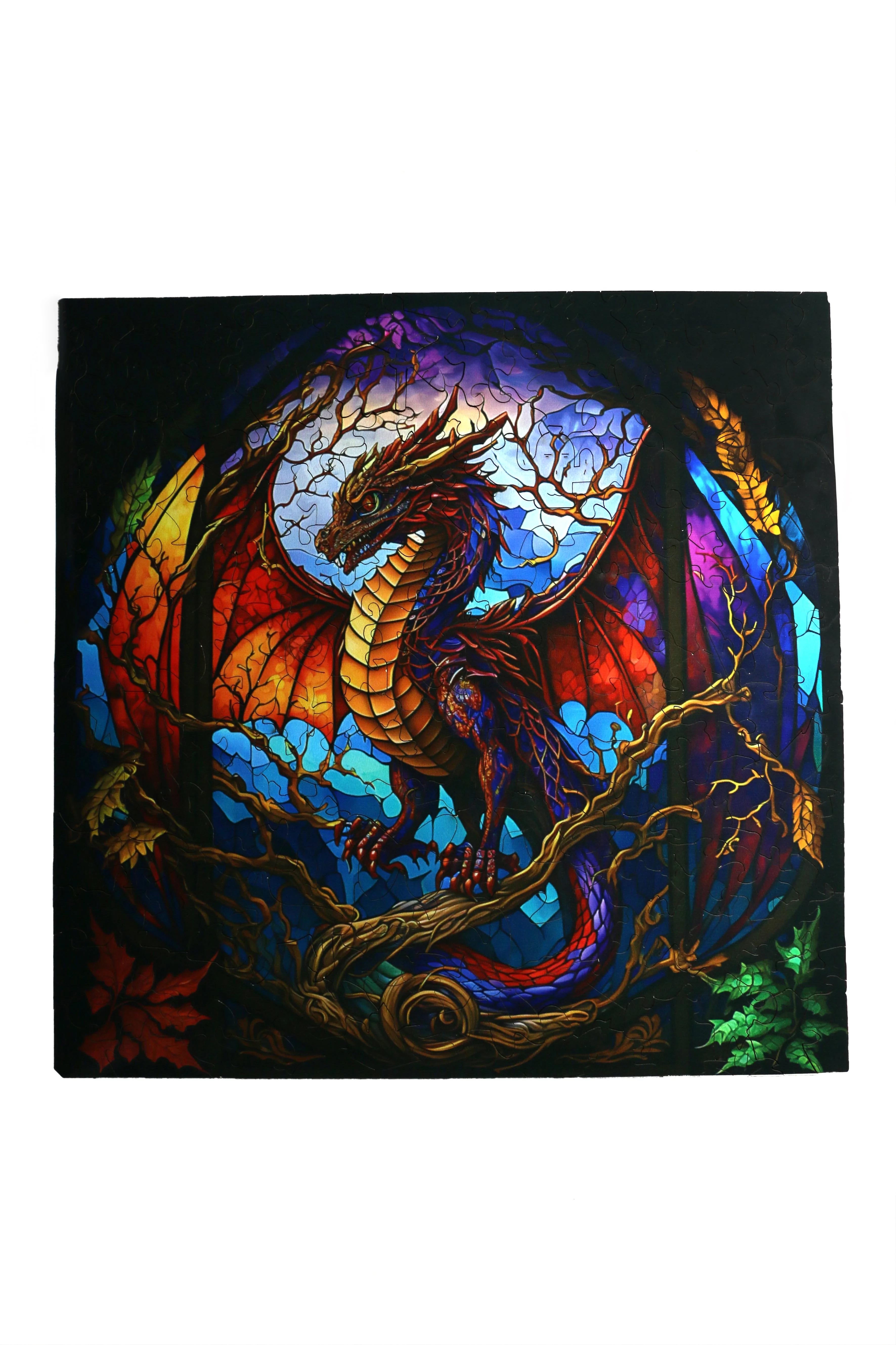 Majestic Dragon - Jigsaw Wooden Puzzle by Wizardi F07N9-19 - Image 4