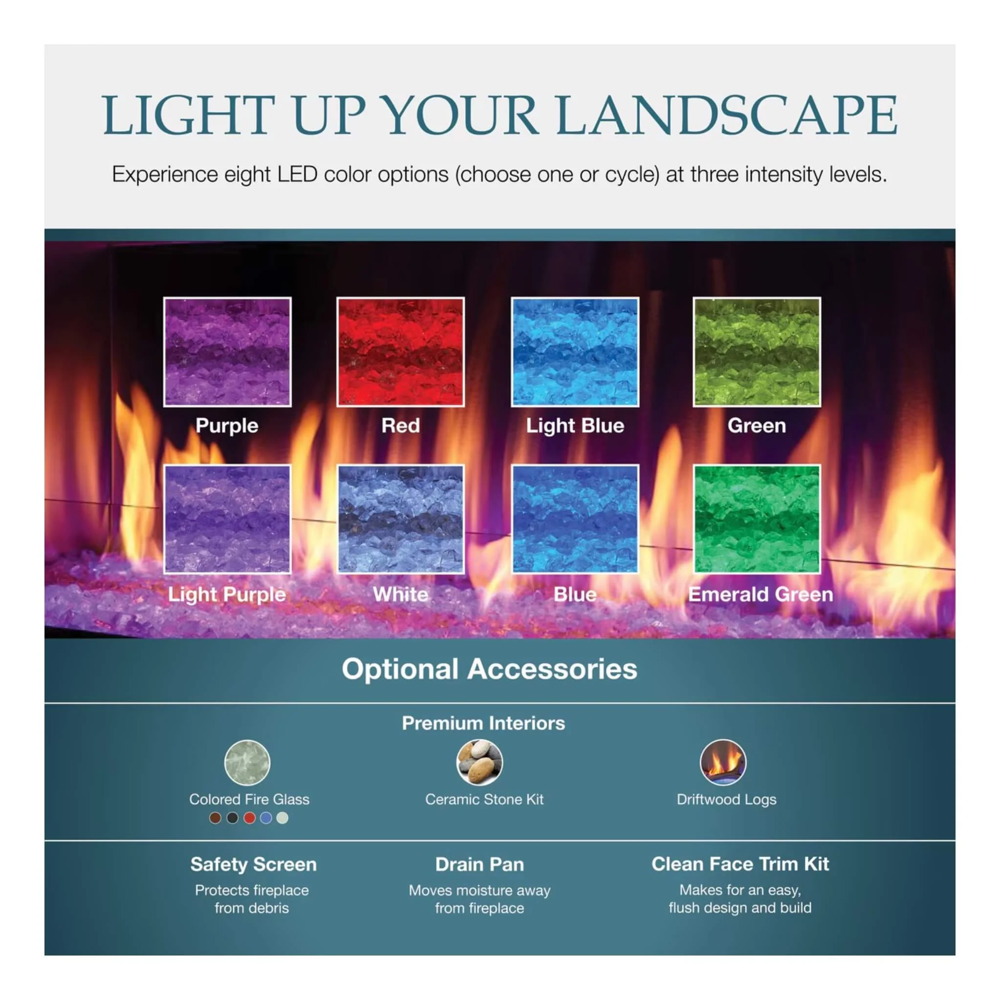 Majestic Lanai 60-Inch Single Sided Linear Outdoor Gas Fireplace [ODLANAIG-60] (SAK94821) - Image 8