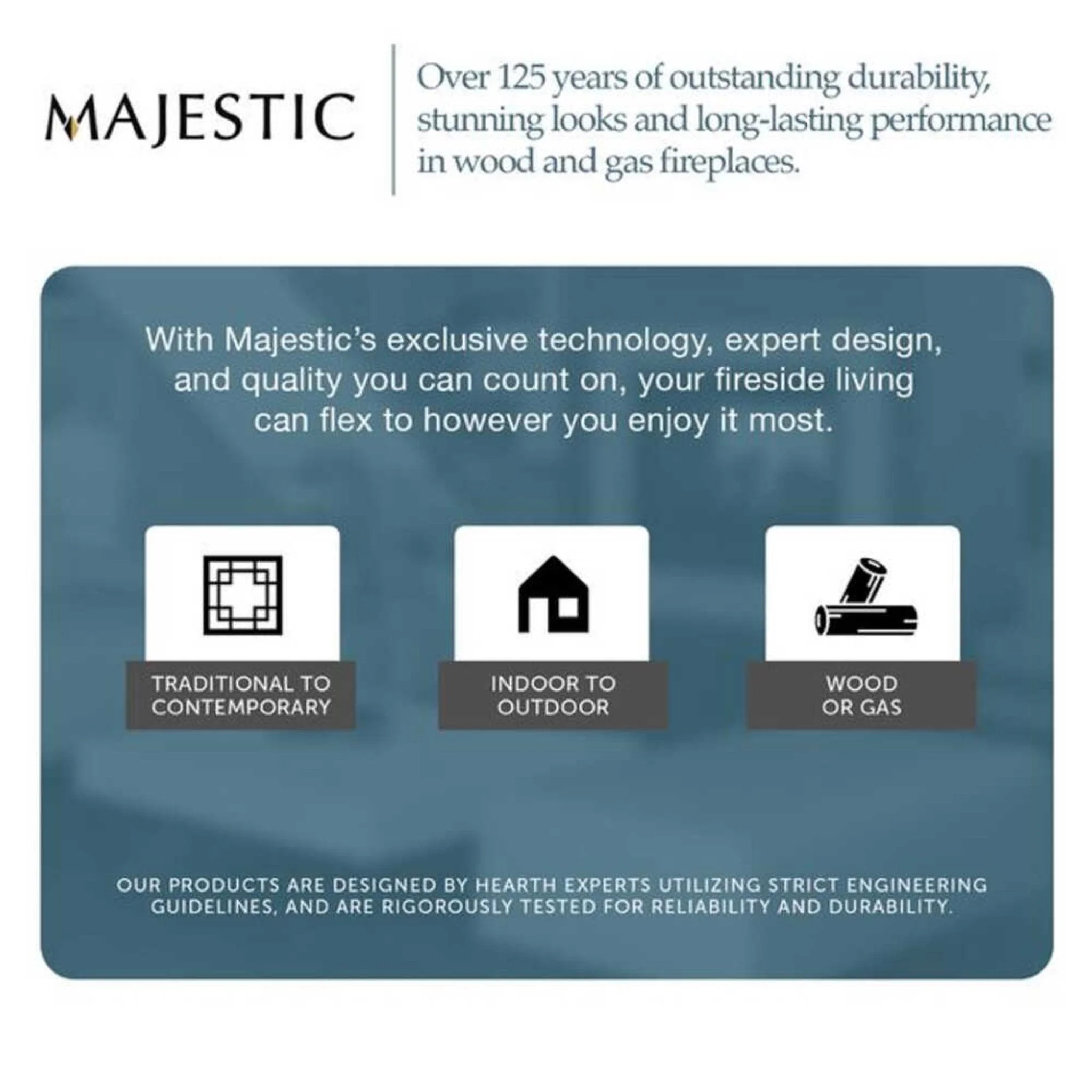 Majestic Meridian 42-Inch Platinum Natural Gas Fireplace [MER42PN] (SAK51823) - Image 12