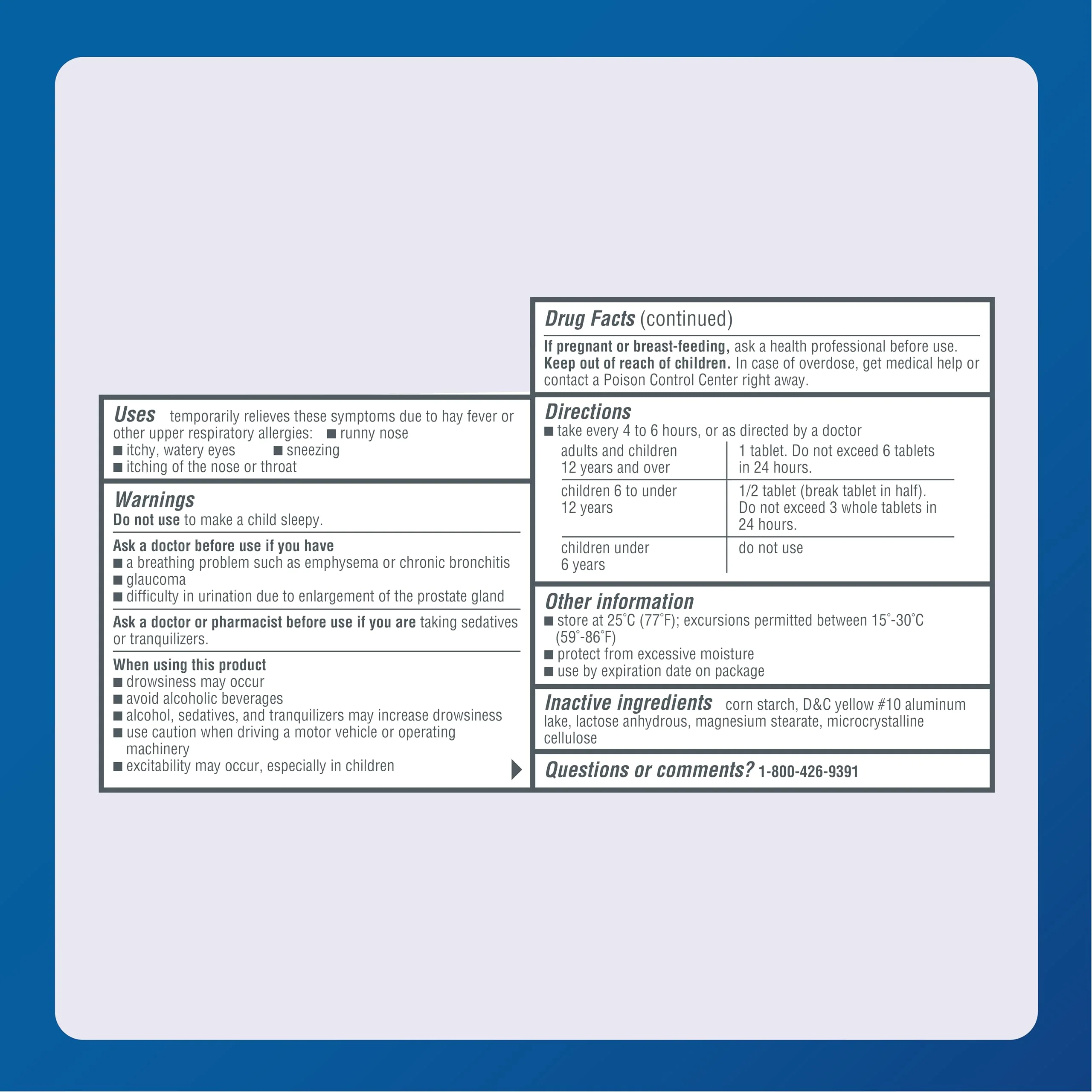 MAJOR 4 Hour Allergy Tablets - Chlorpheniramine Maleate - 4 mg - Antihistamine - 1000 Count (1 Pack) - Image 3