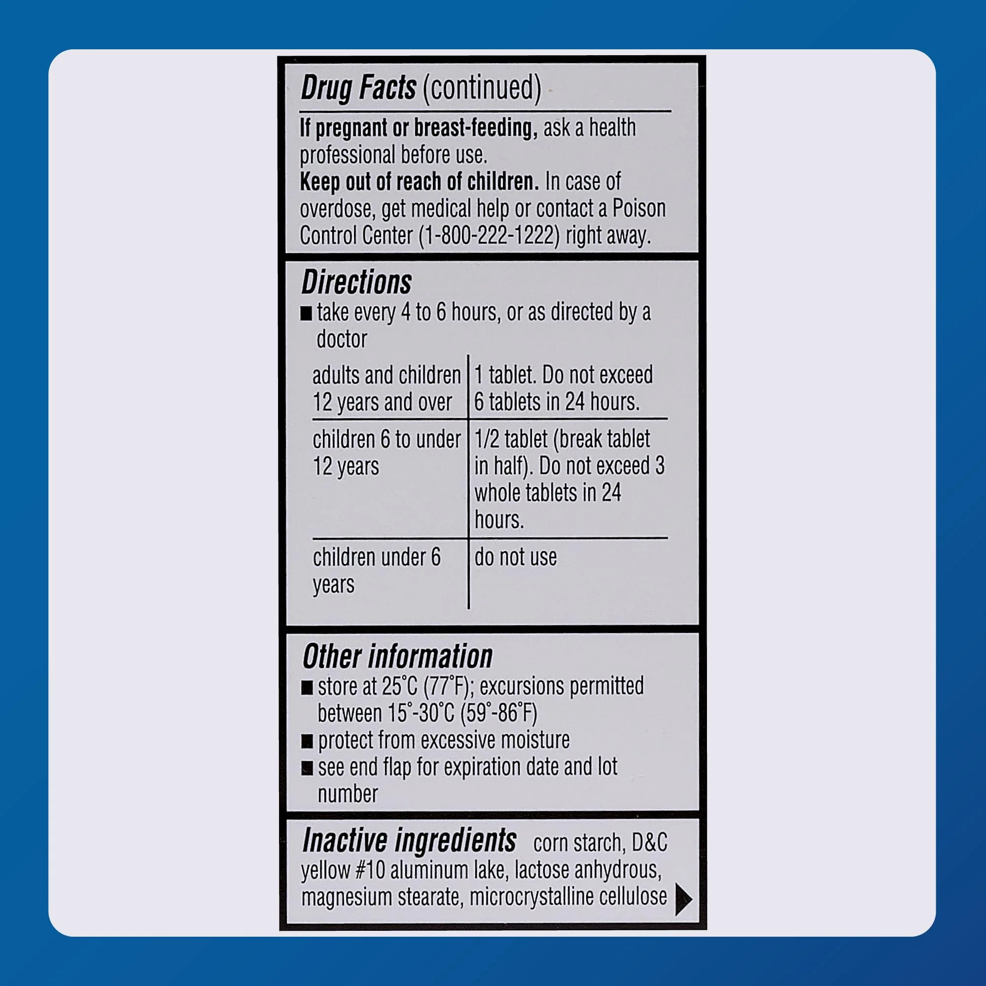 MAJOR 4 Mg Allergy Tablets - Chlorpheniramine Maleate 4-Hour Allergy Medicine - Antihistamine for Relief of Sneezing, Itchy Watery Eyes, Itchy Throat, and Runny Nose - 100 Count (1 Pack) - Image 3