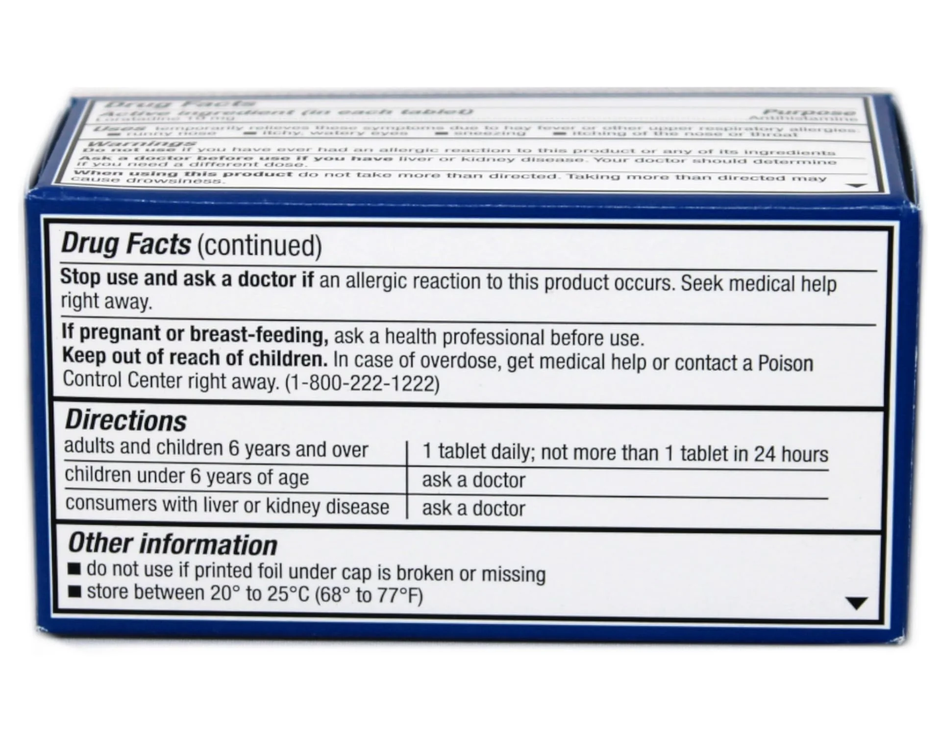 MAJOR Loratadine 10mg Tablets, Non-Drowsy Allergy Medicine, 24-Hour Relief Antihistamine for Sneezing, Runny Nose & Itchy Eyes, Indoor & Outdoor Allergies - 90 Count - Image 3