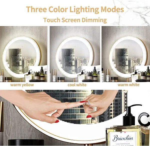 Makeup Vanity with Lights, Drawers, and Stool – Luxury Vanity Set for Women - Image 5