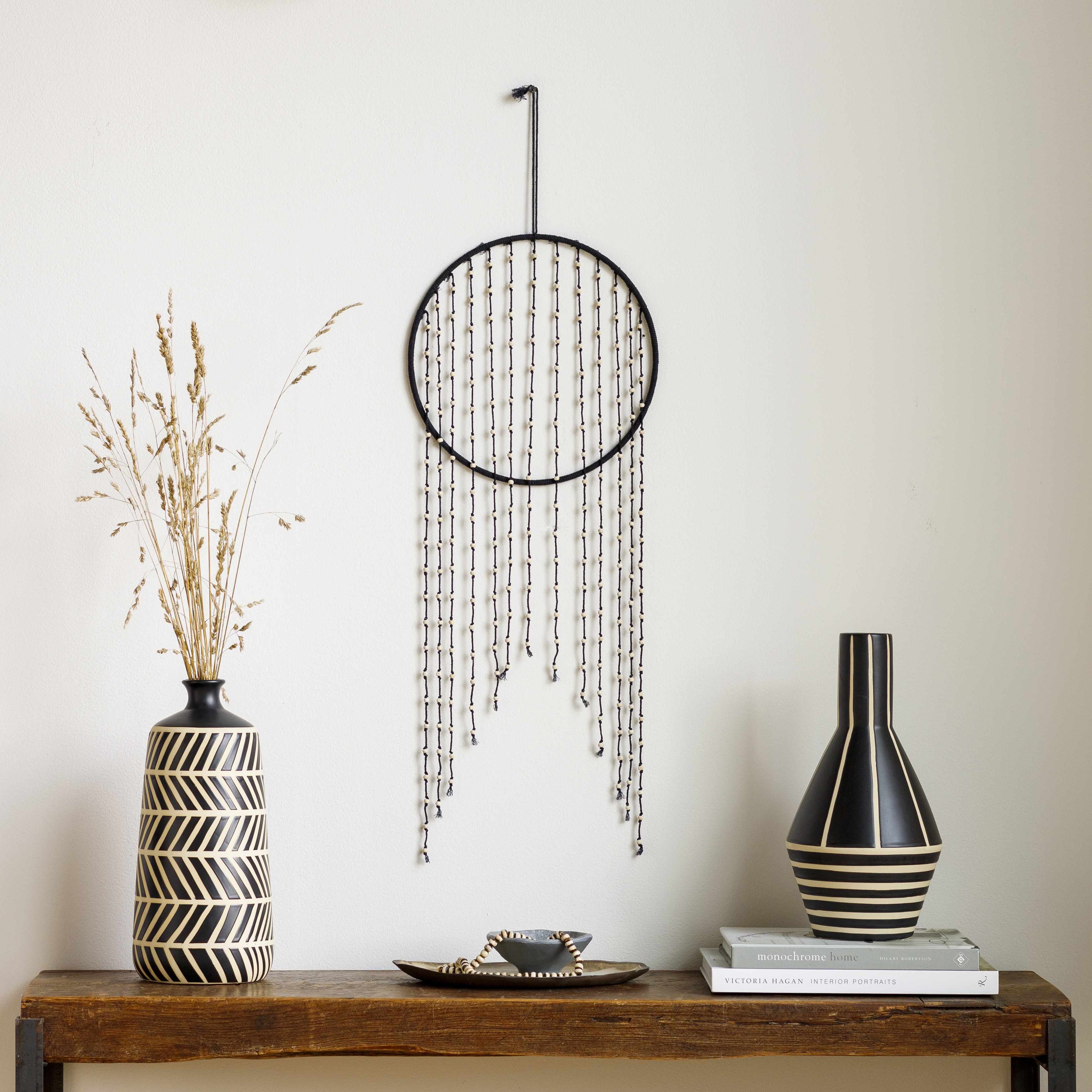 Malacampa Black Beaded Wall Hanging - Image 3