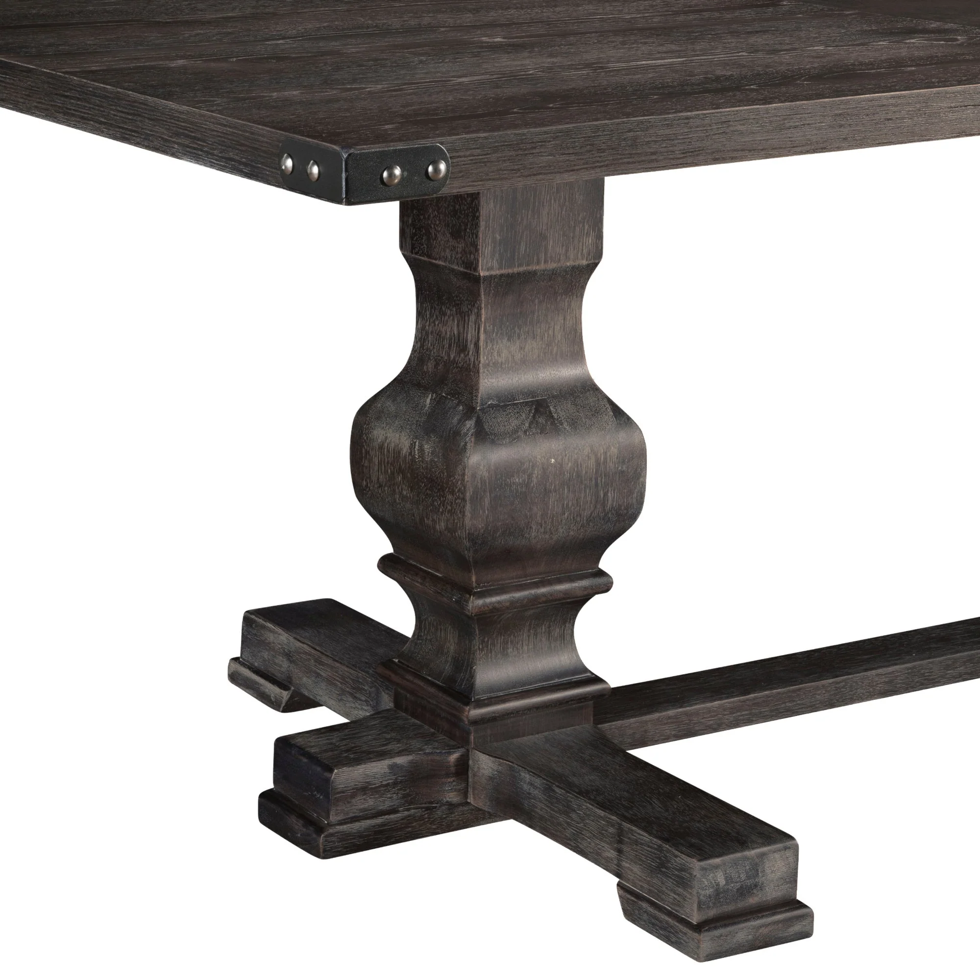 Manchester Dining Table, Charcoal - Image 4