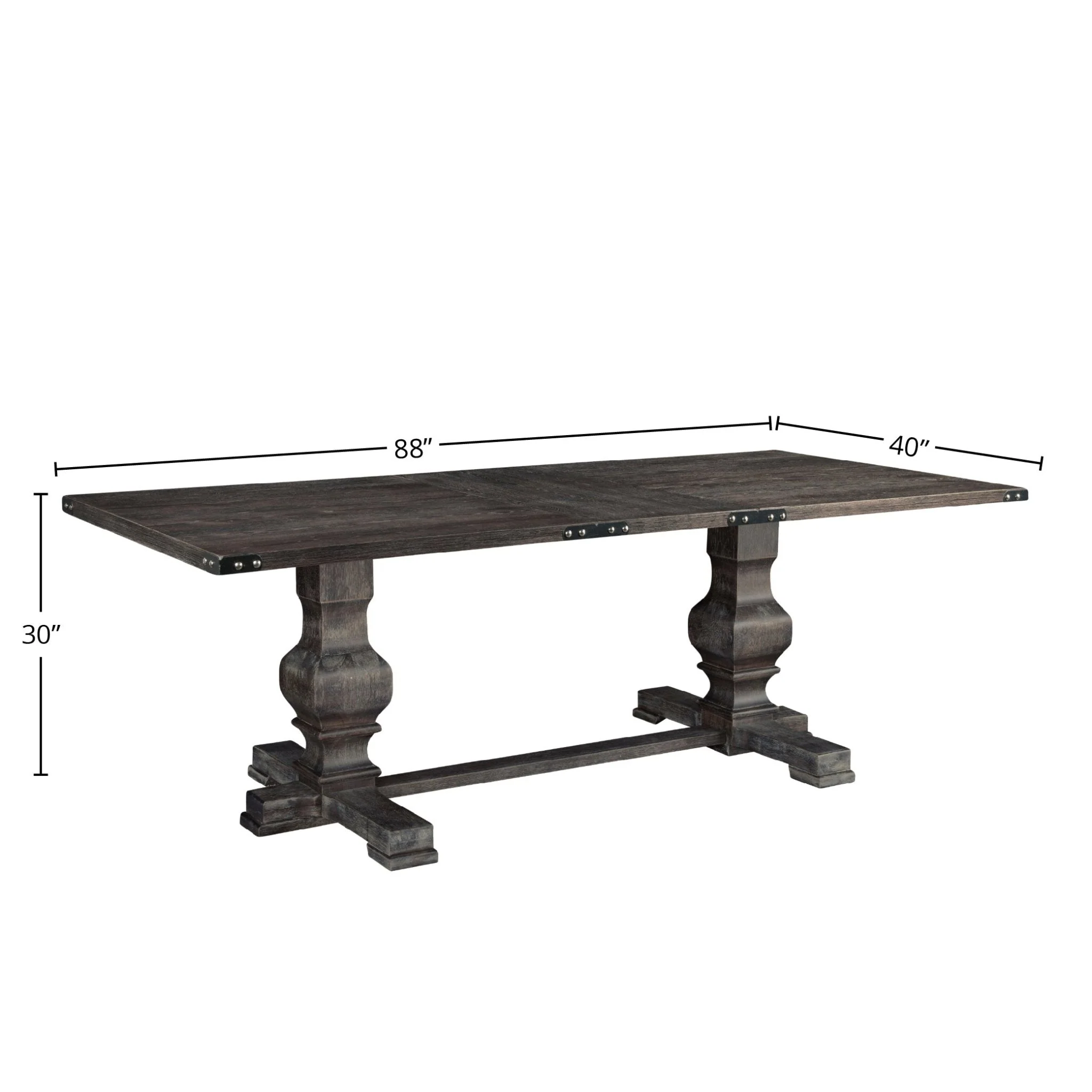 Manchester Dining Table, Charcoal - Image 6