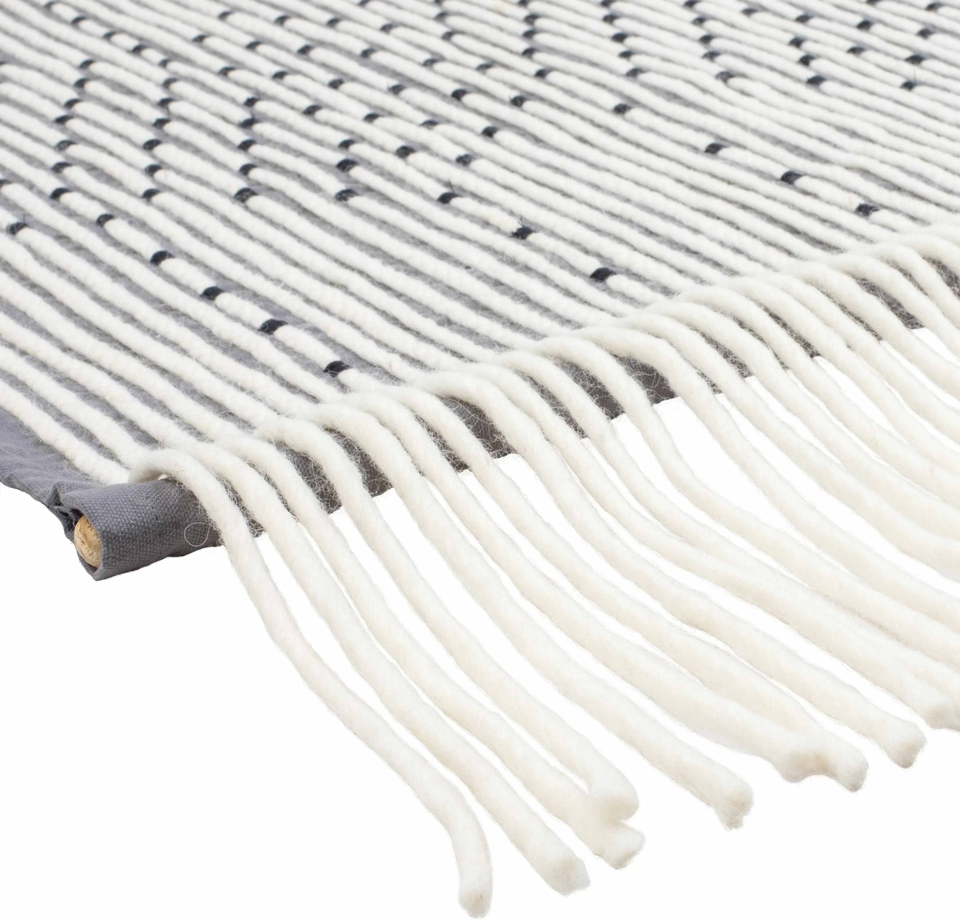 Mansura Gray and White Patterned Wall Hanging - Image 4