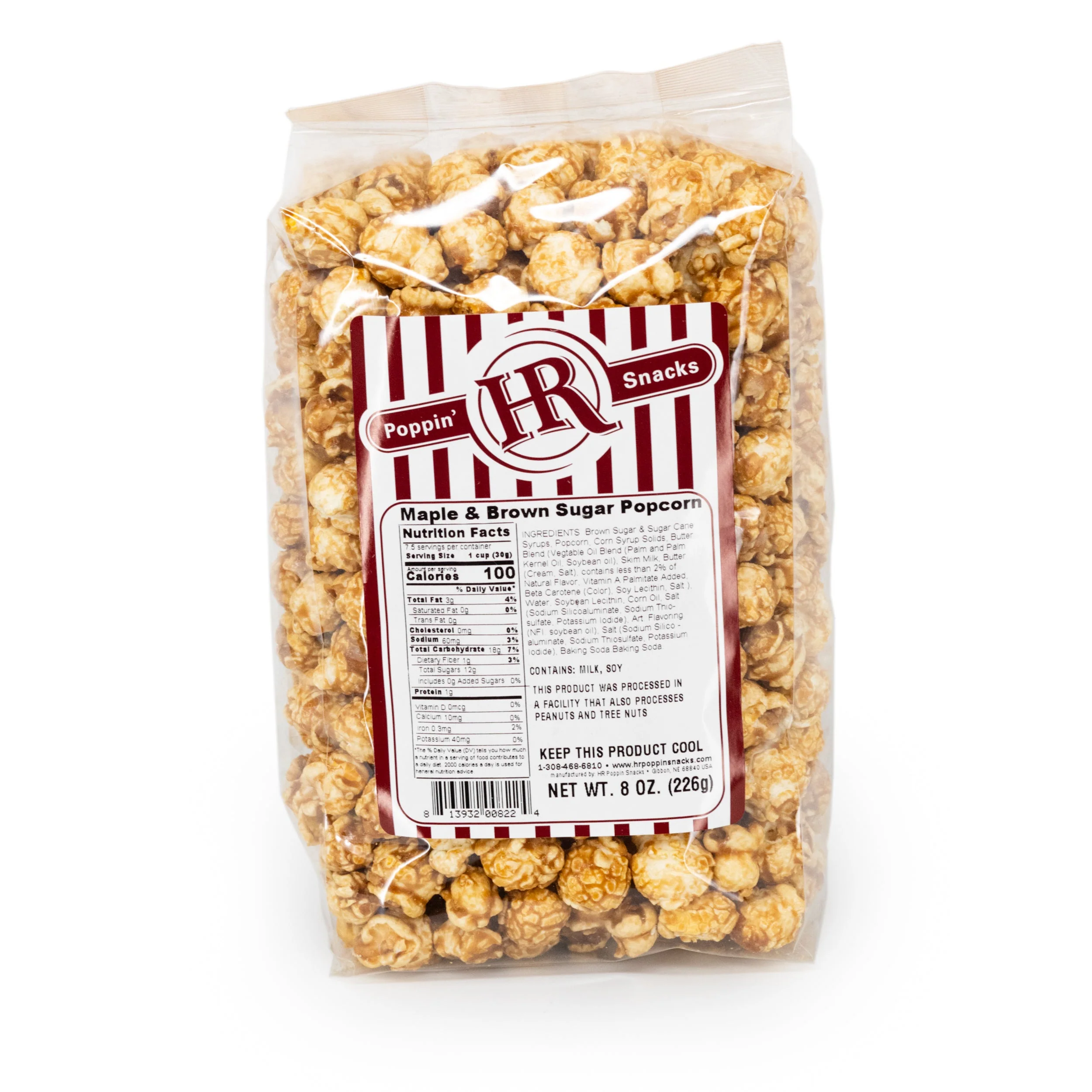Maple & Brown Sugar Popcorn | Pack of 2 | 8 oz | HR Poppin' Snacks - Image 2