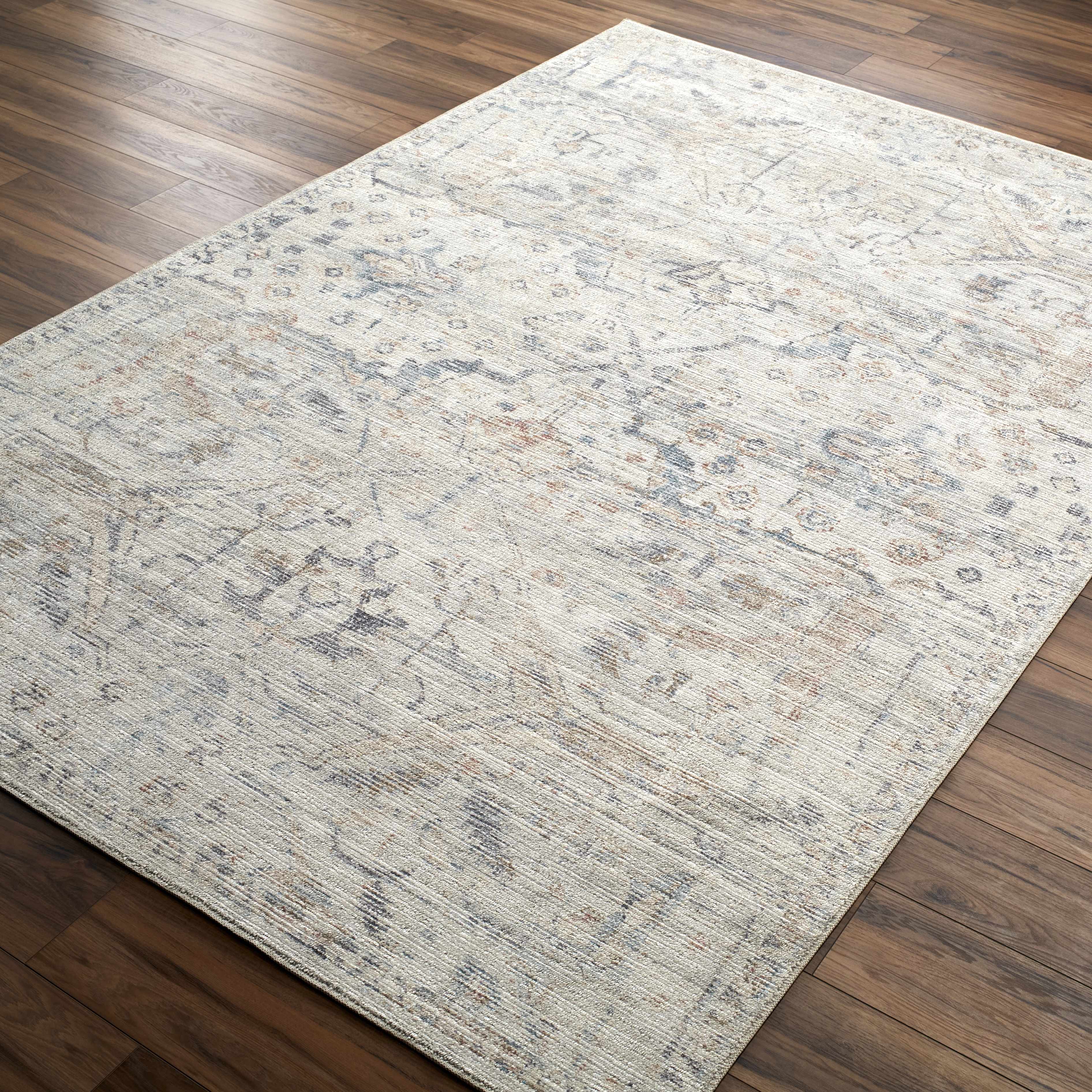Marlene Damask Off White & Blue Area Rug - Becki Owens x Livabliss - Image 6
