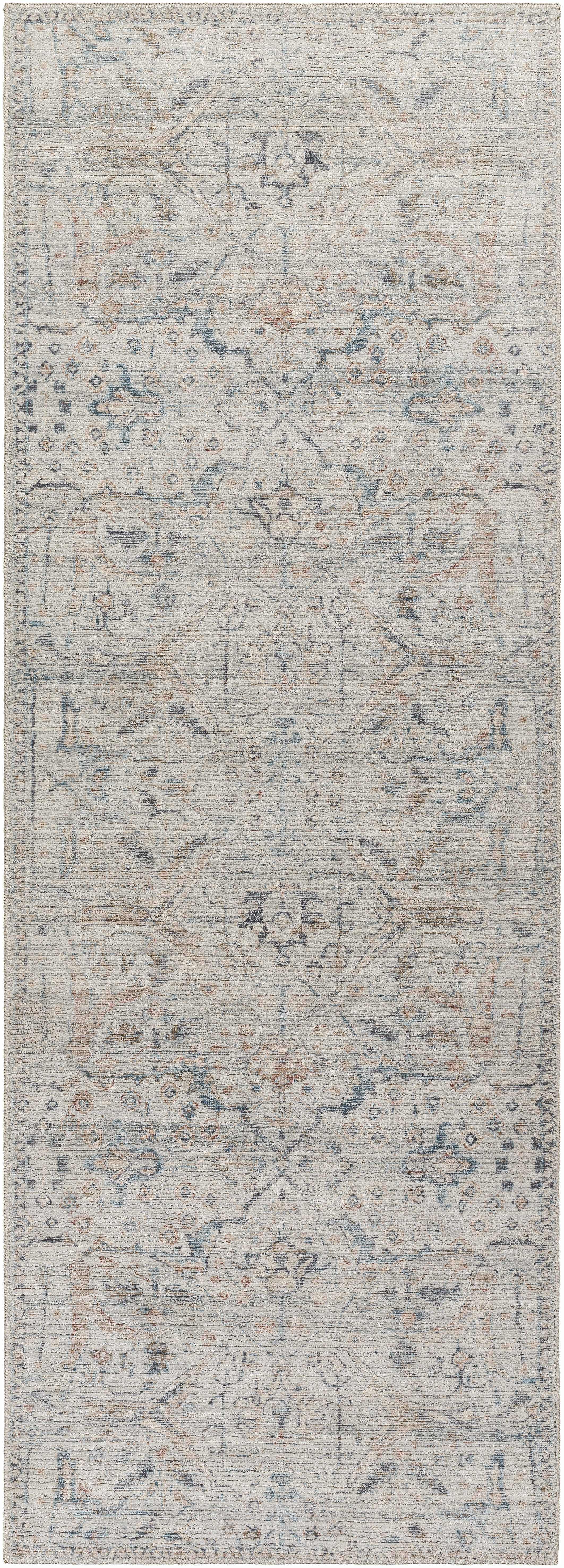 Marlene Damask Off White & Blue Area Rug - Becki Owens x Livabliss - Image 7