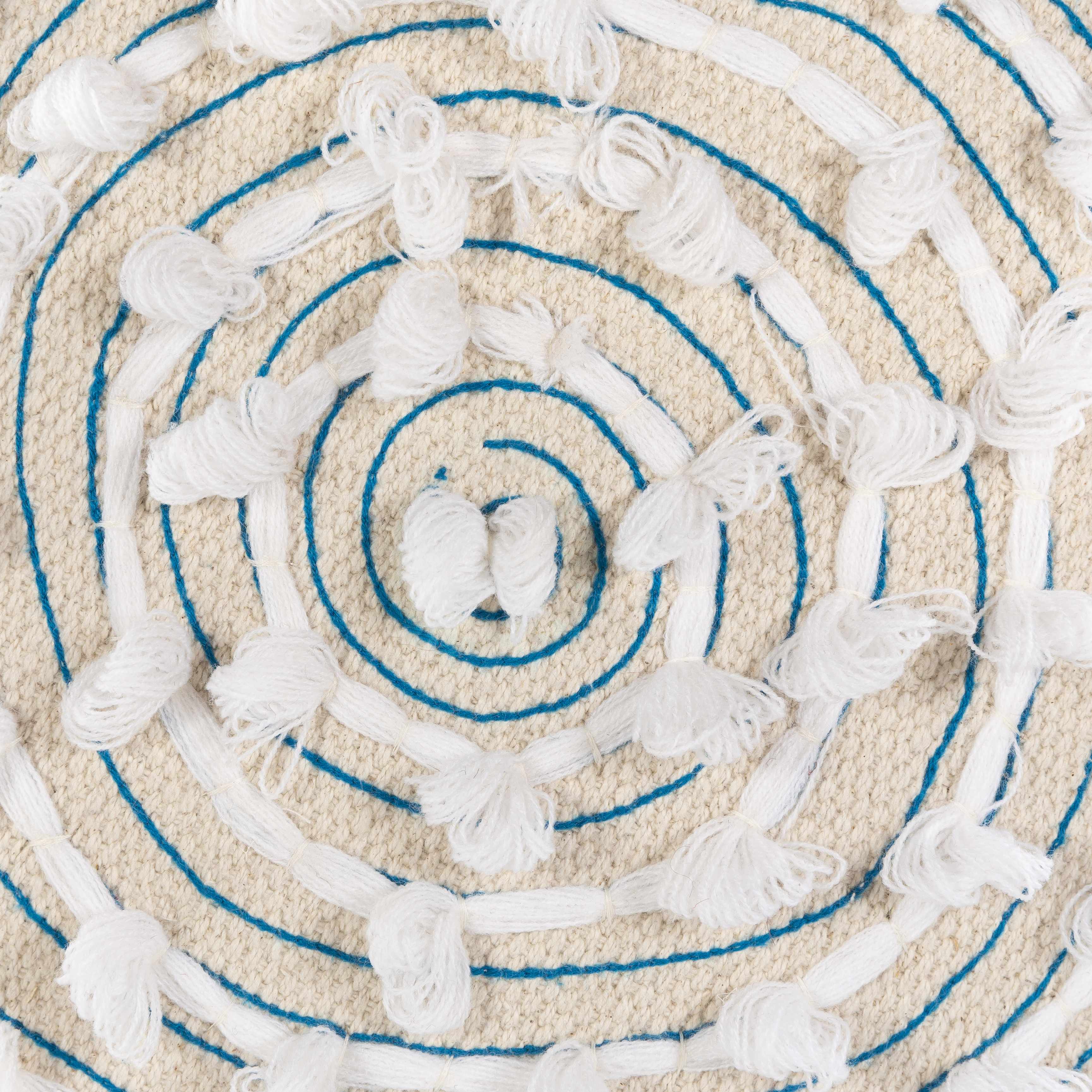Matagami Beige Hand Woven Stool - Image 5