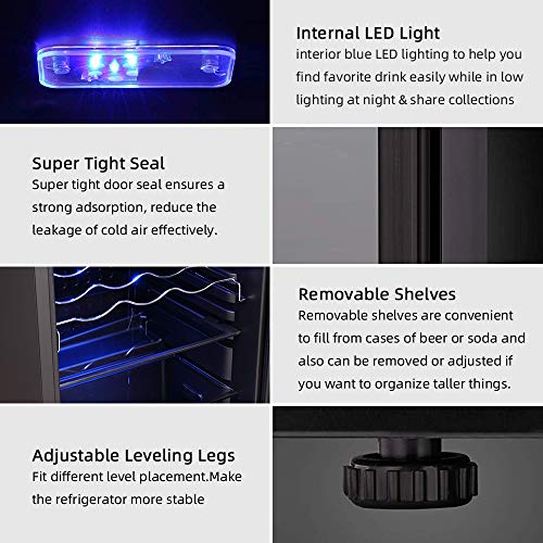 Matte Beverage Refrigerator and Cooler W58128H - Image 12