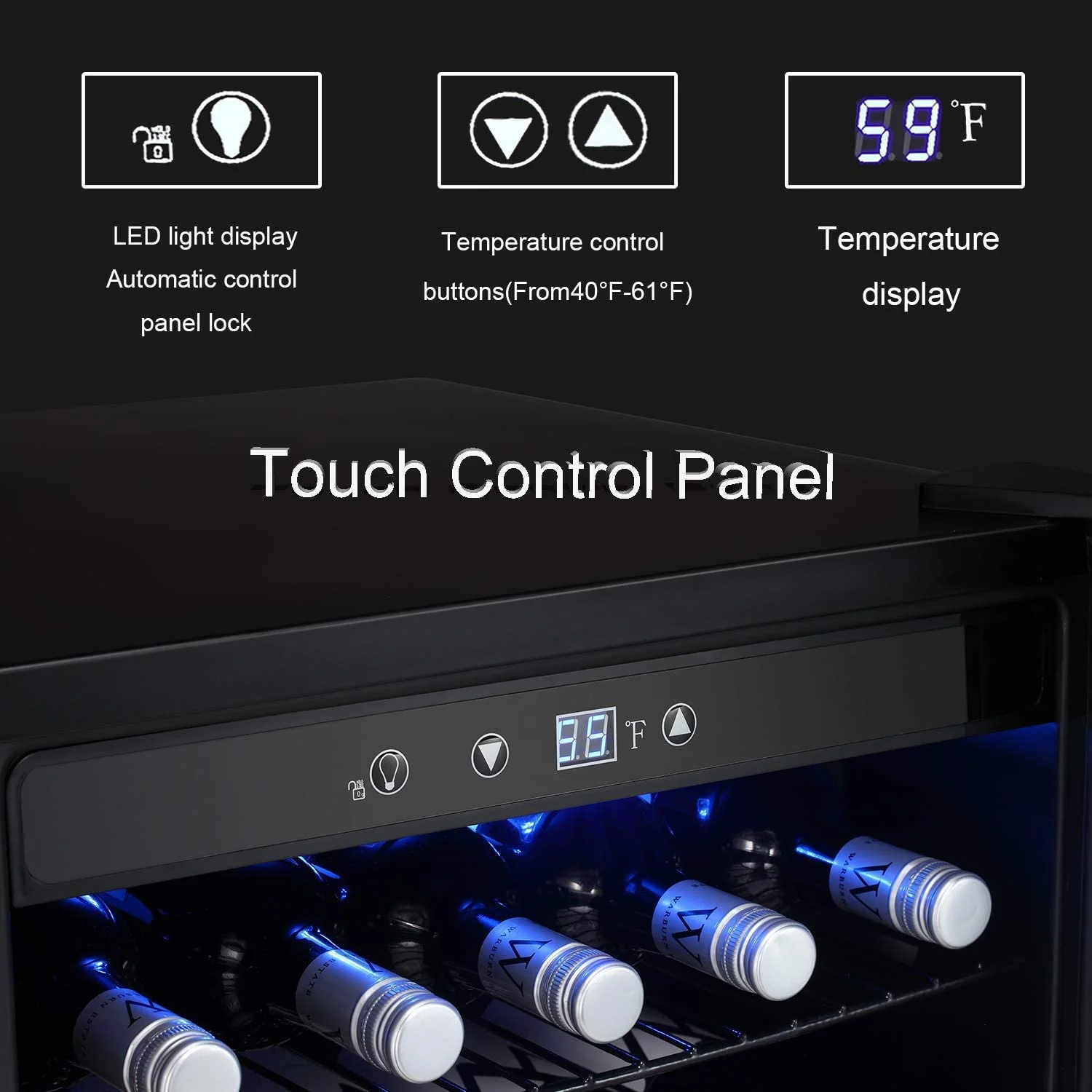 Matte Beverage Refrigerator and Cooler W58128H - Image 18