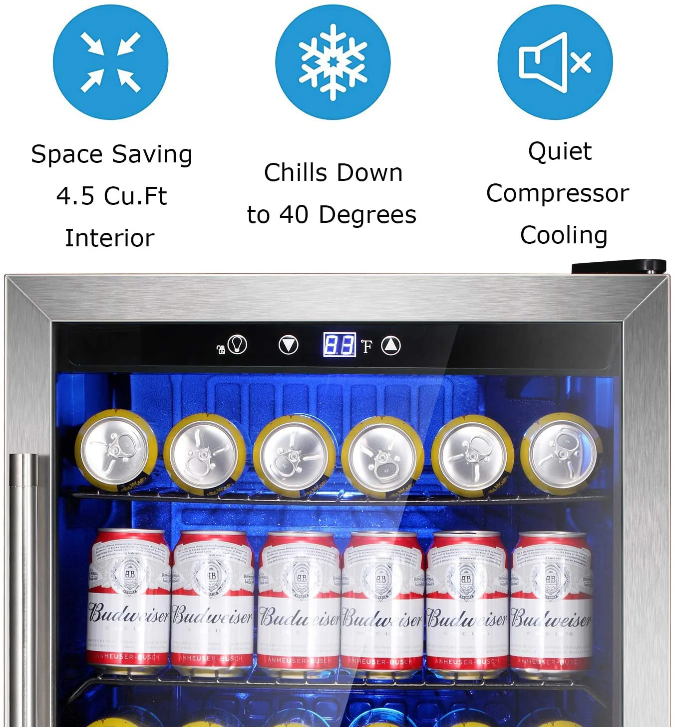 Matte Beverage Refrigerator and Cooler W58128H - Image 21