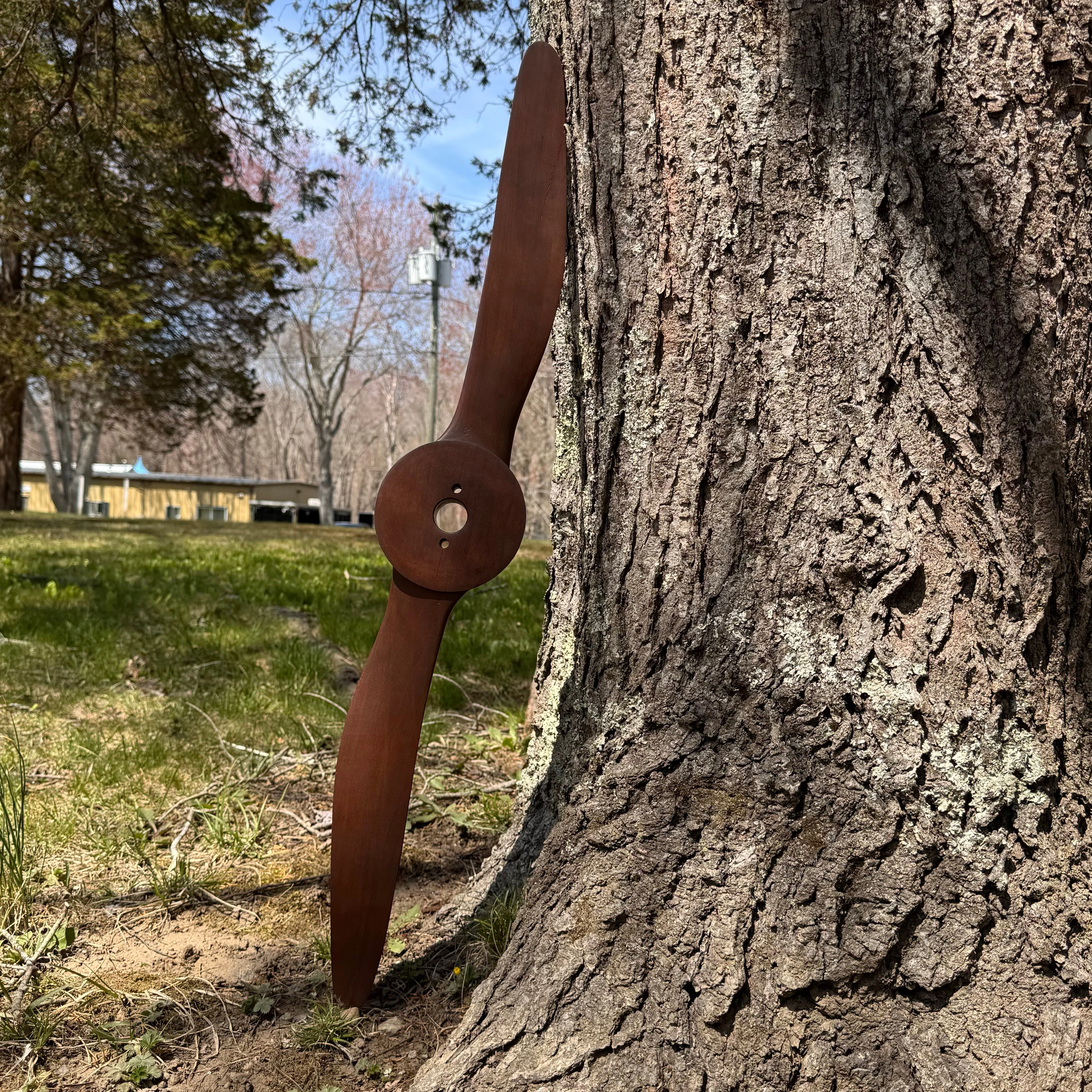 McCook Field 1920's Prototype Wooden Airplane Propeller w/ Spinner - Image 10