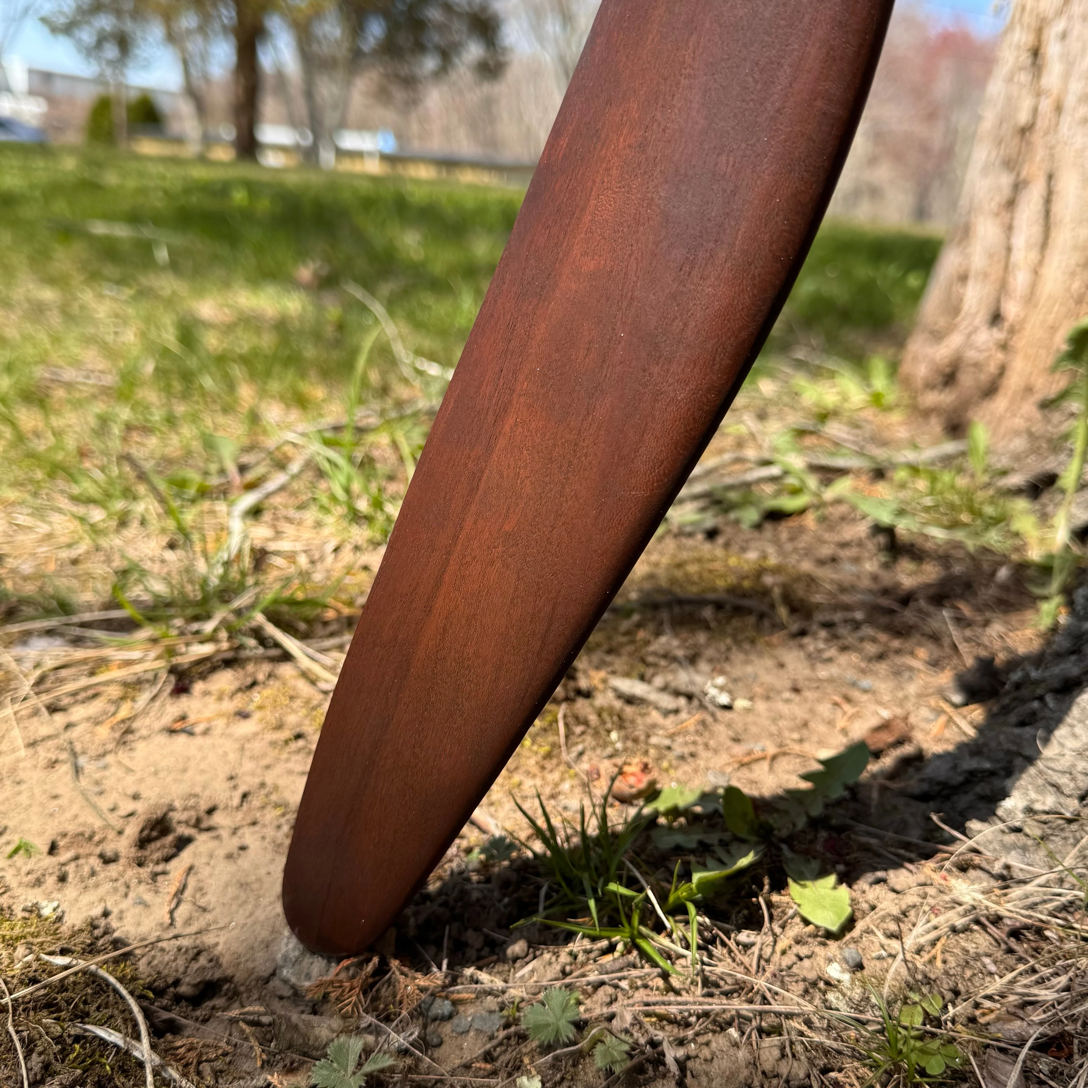 McCook Field 1920's Prototype Wooden Airplane Propeller w/ Spinner - Image 12