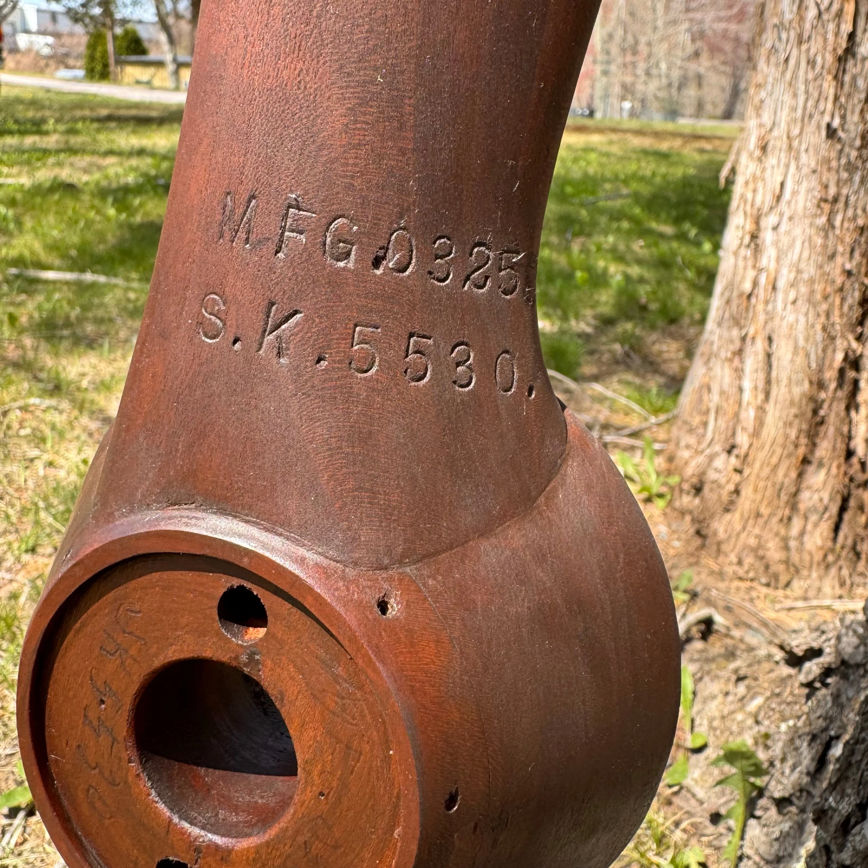 McCook Field 1920's Prototype Wooden Airplane Propeller w/ Spinner - Image 14