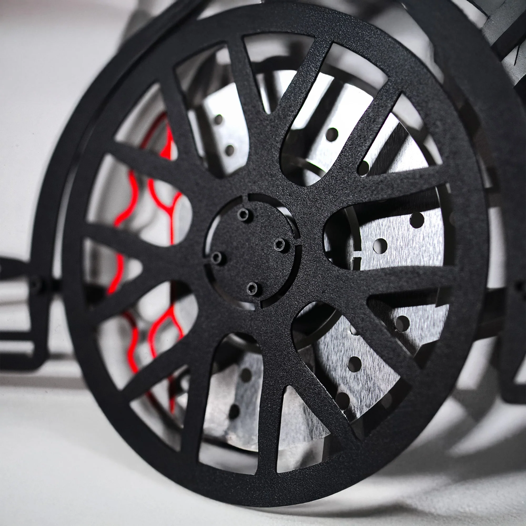 McLaren Wall Art – Exotic Supercar Steel Silhouette with Spinning Wheels-KAFMEKA031 - Image 7