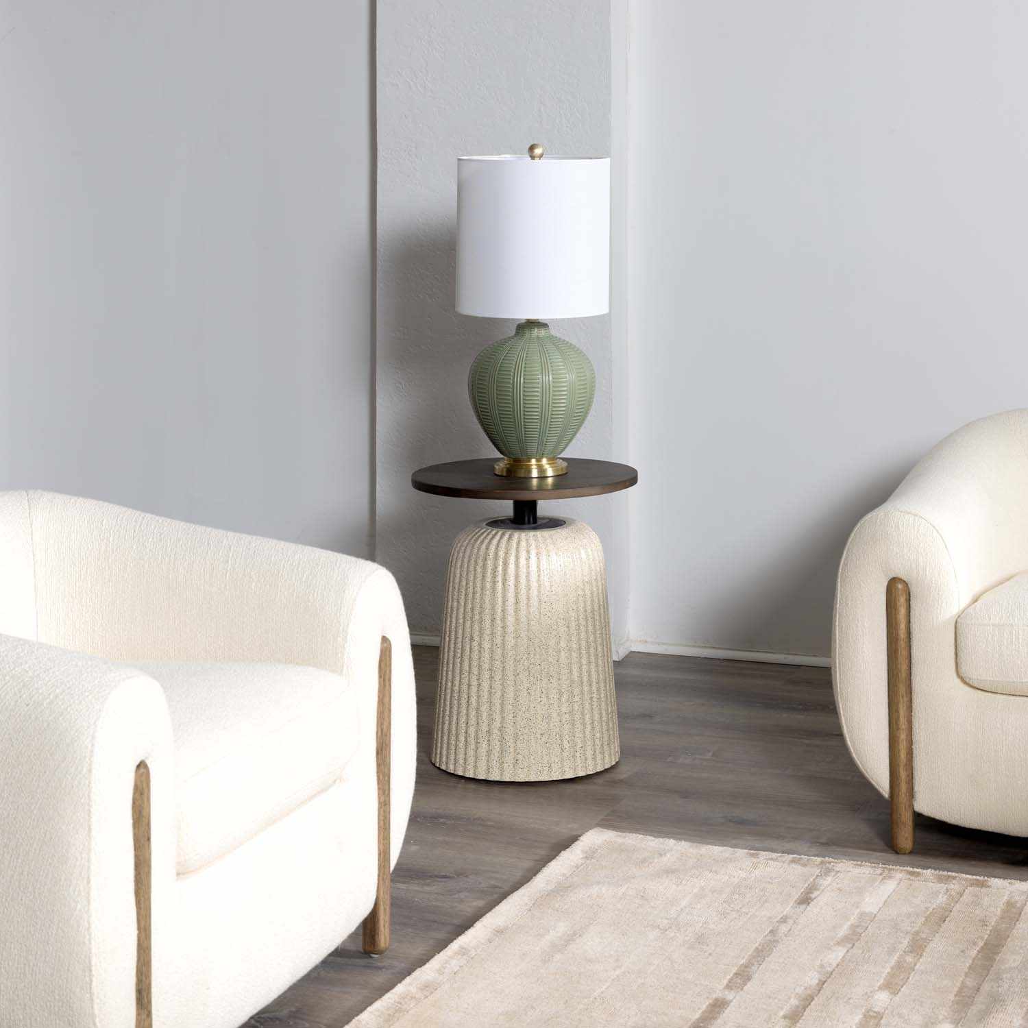 McMurray Green Textured Table Lamp - Image 4