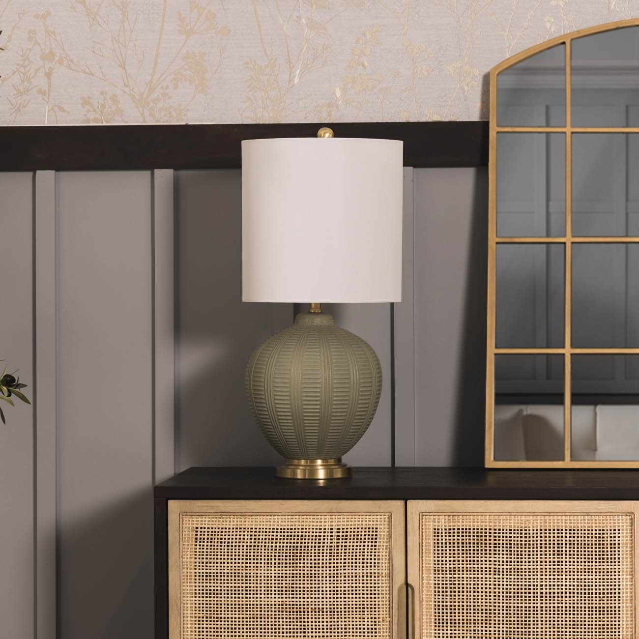 McMurray Green Textured Table Lamp - Image 8