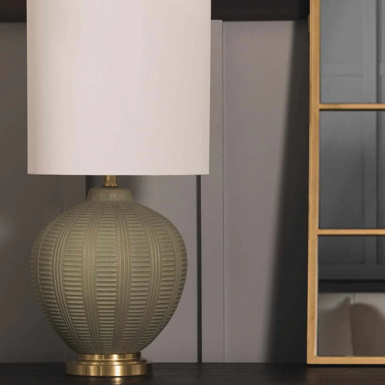 McMurray Green Textured Table Lamp - Image 9