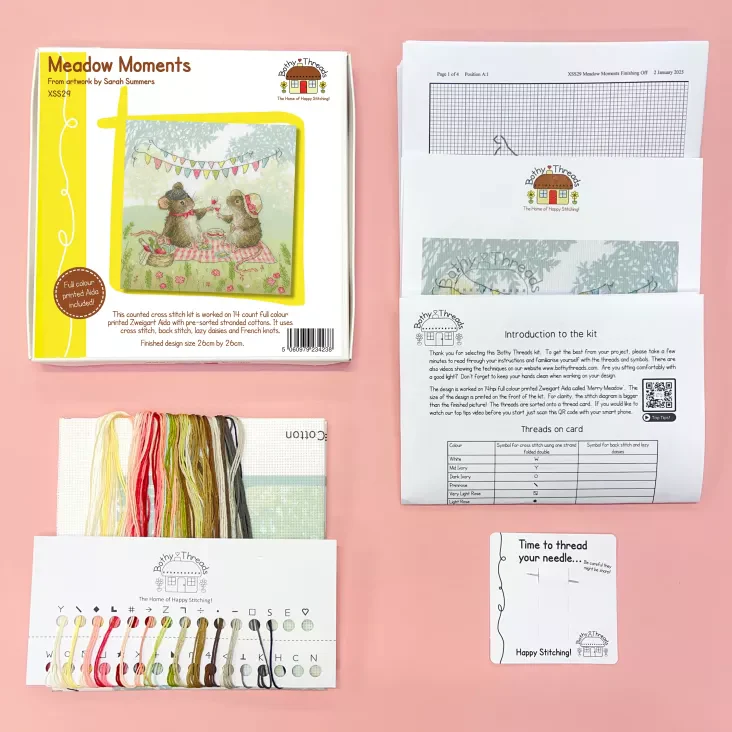 Meadow Moments XSS29 Counted Cross Stitch Kit - Image 3