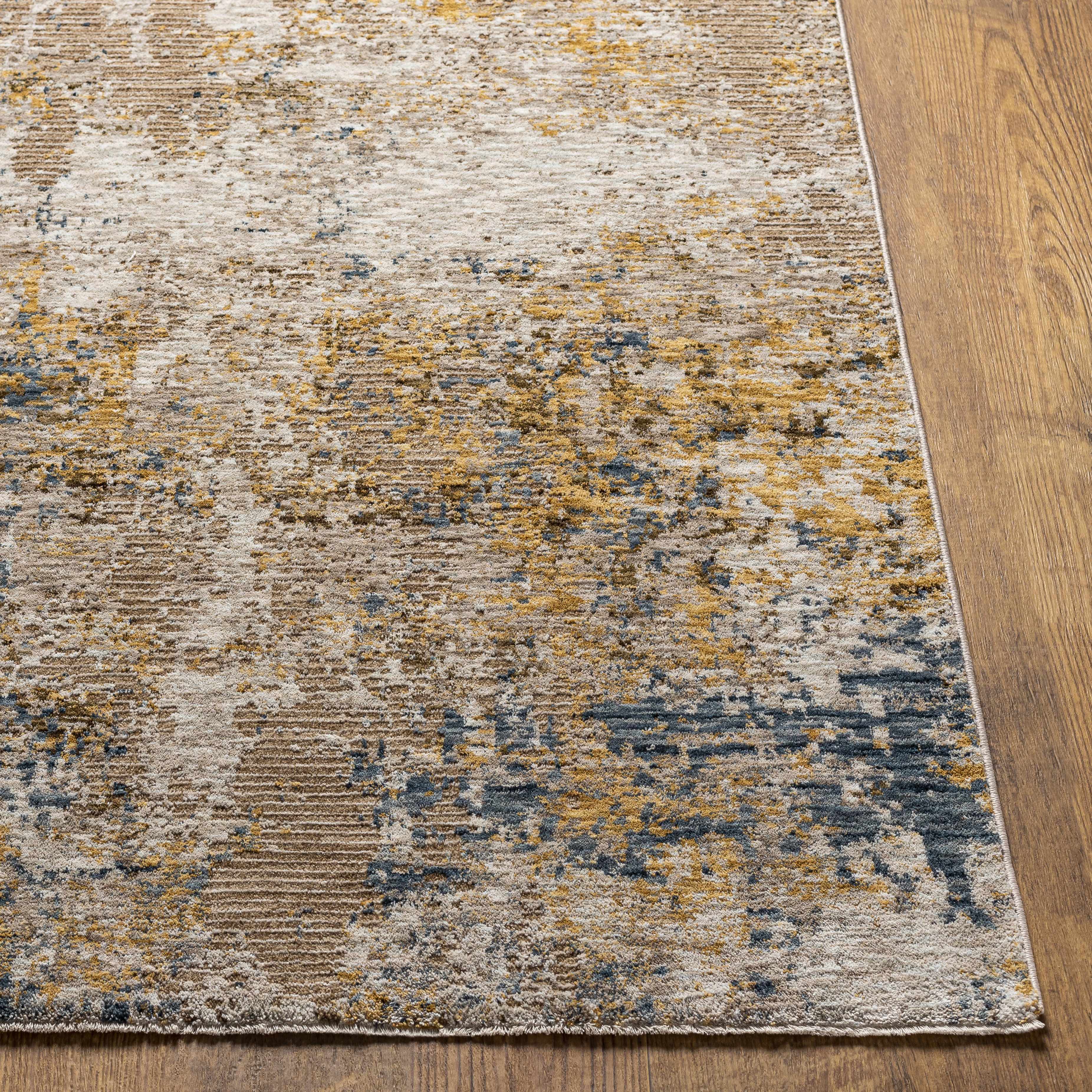 Meads Abstract Mustard Luxe Rug - Image 5