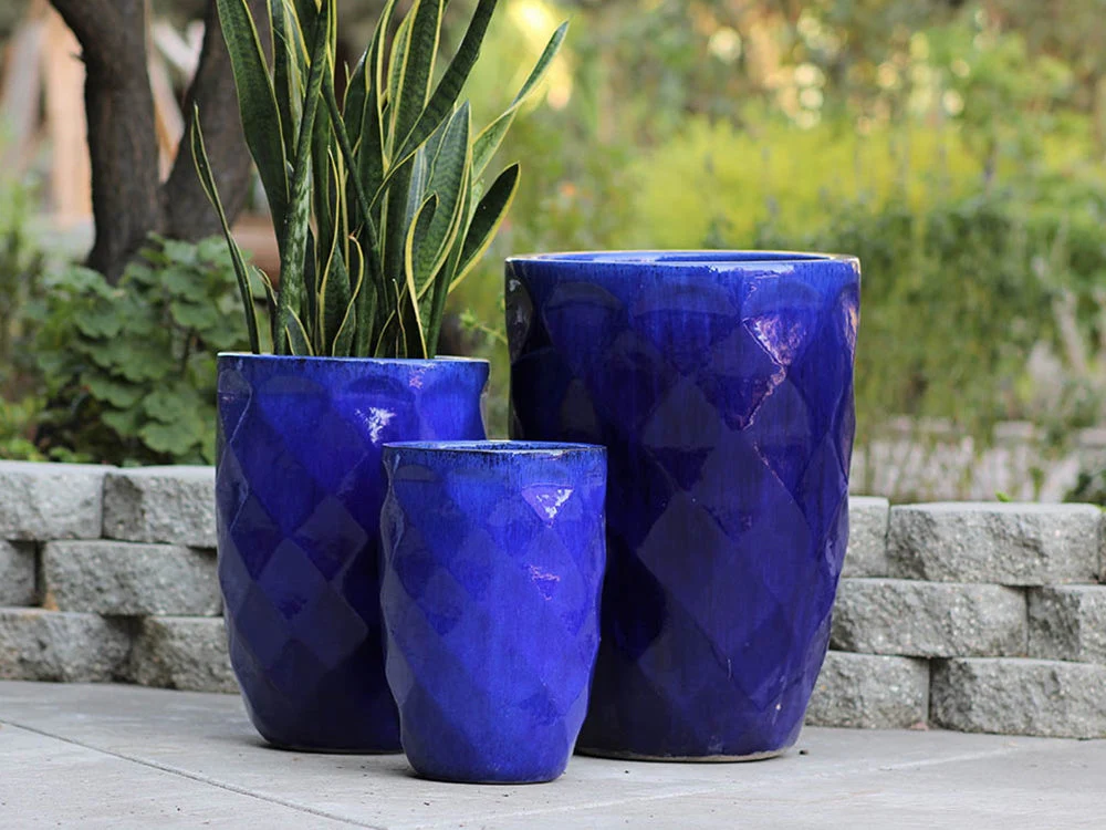 Medium High Diamond Planter - Set of 3 By Plantatorem - Image 4