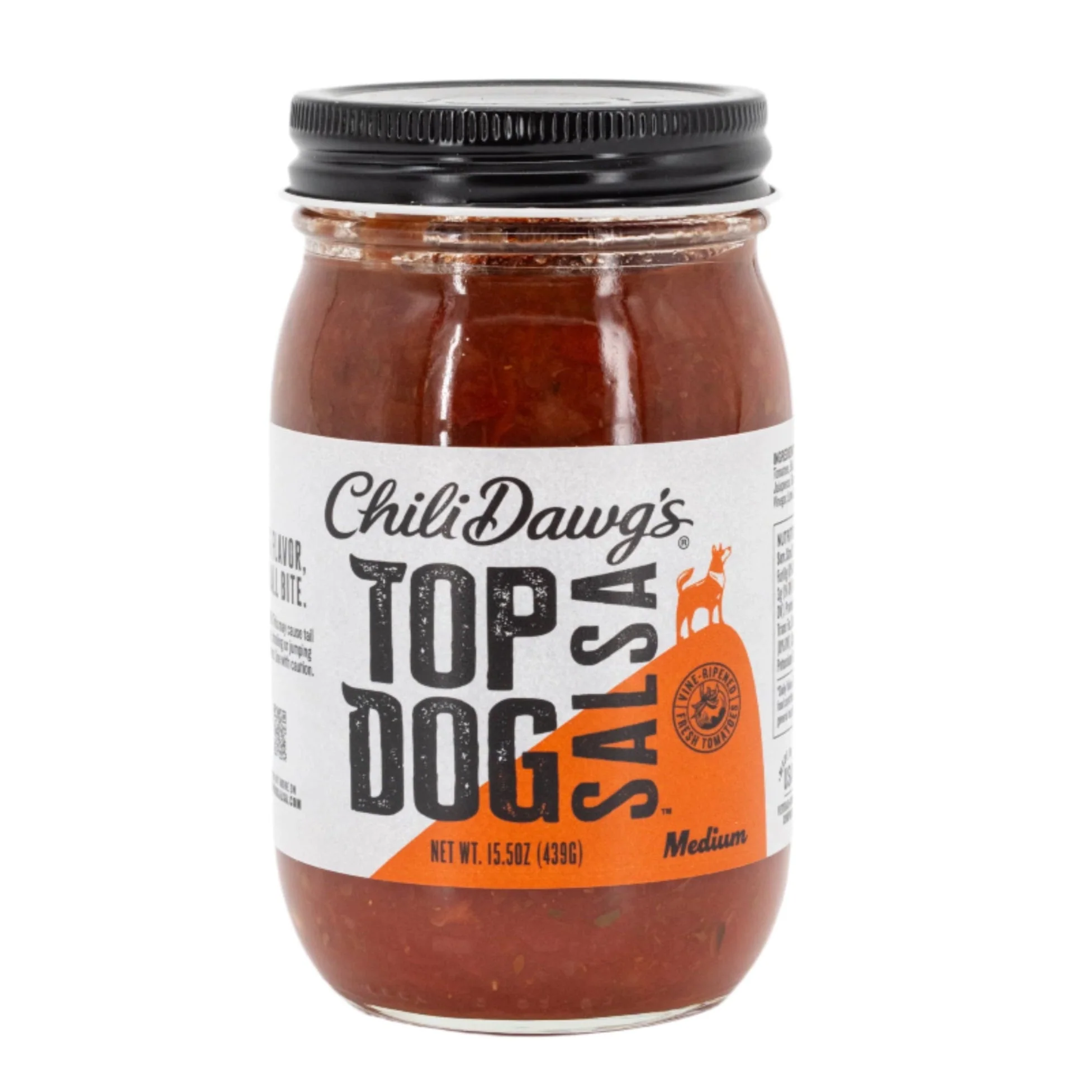 Medium Salsa | Top Dog | 15.5 oz | Pack of 2 | Chili Dawg's Foods of Fire - Image 3