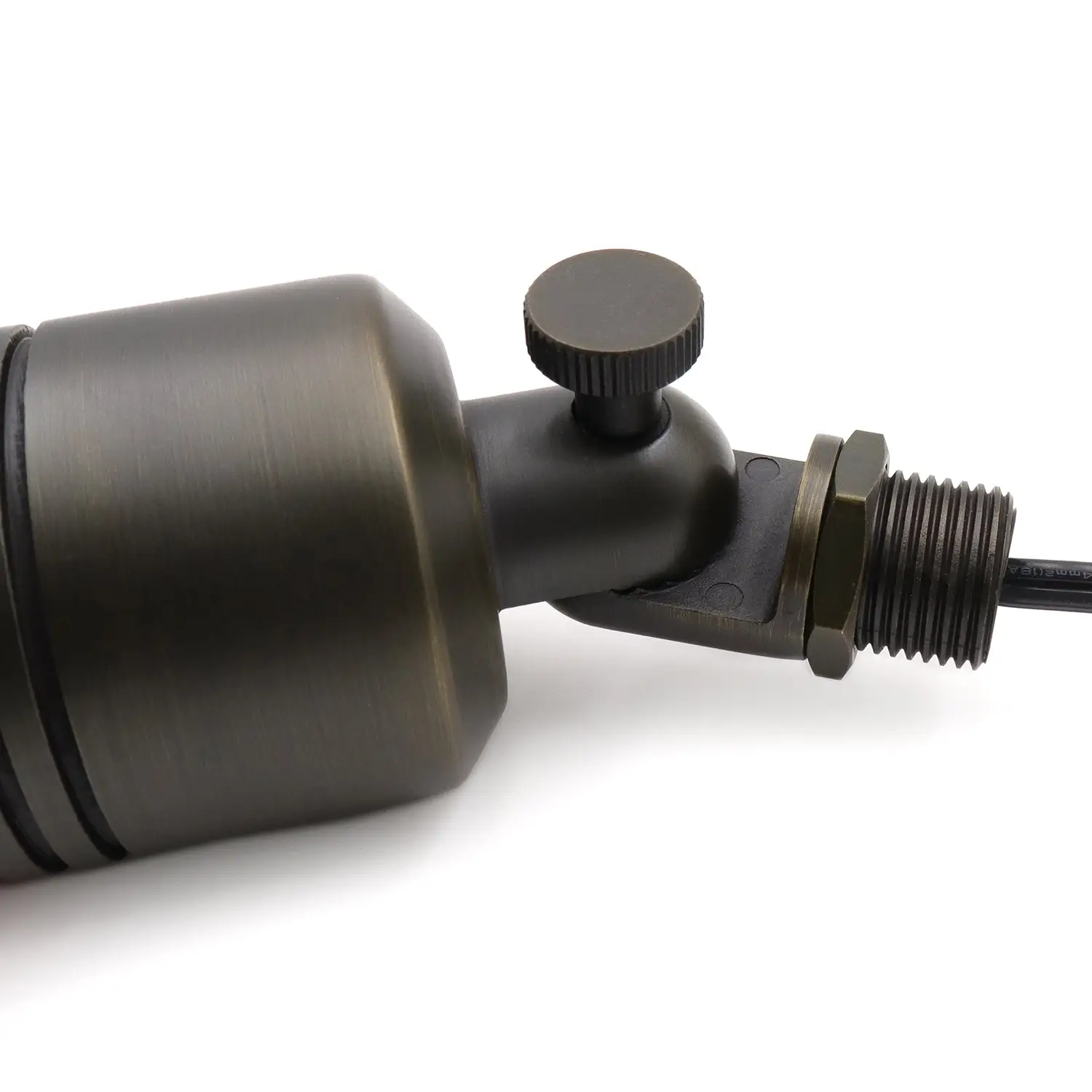 Medium Shroud Spotlights for Outside - Die-Cast Brass, Antique Bronze Finish - Image 3