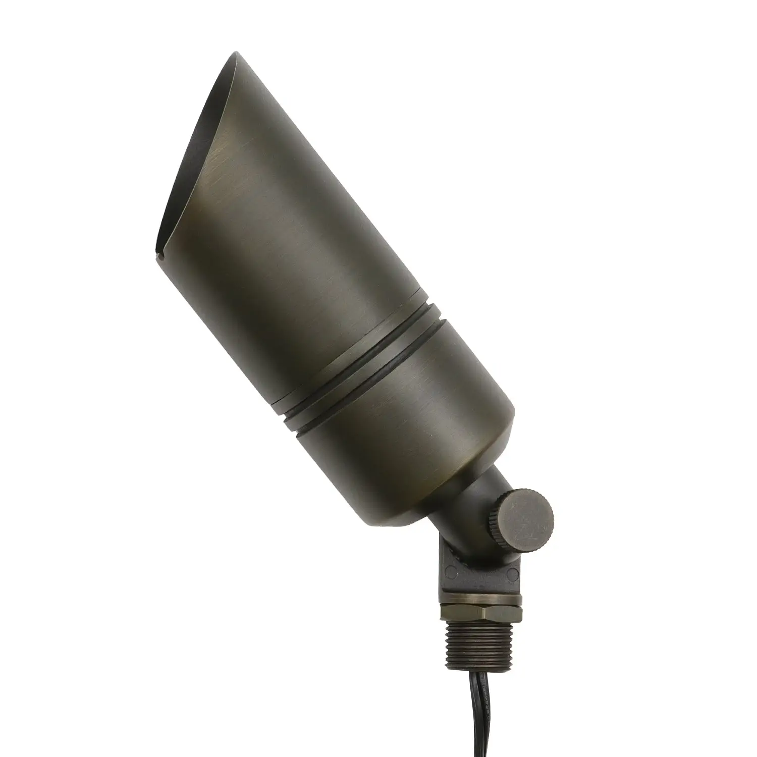 Medium Shroud Spotlights for Outside - Die-Cast Brass, Antique Bronze Finish - Image 5