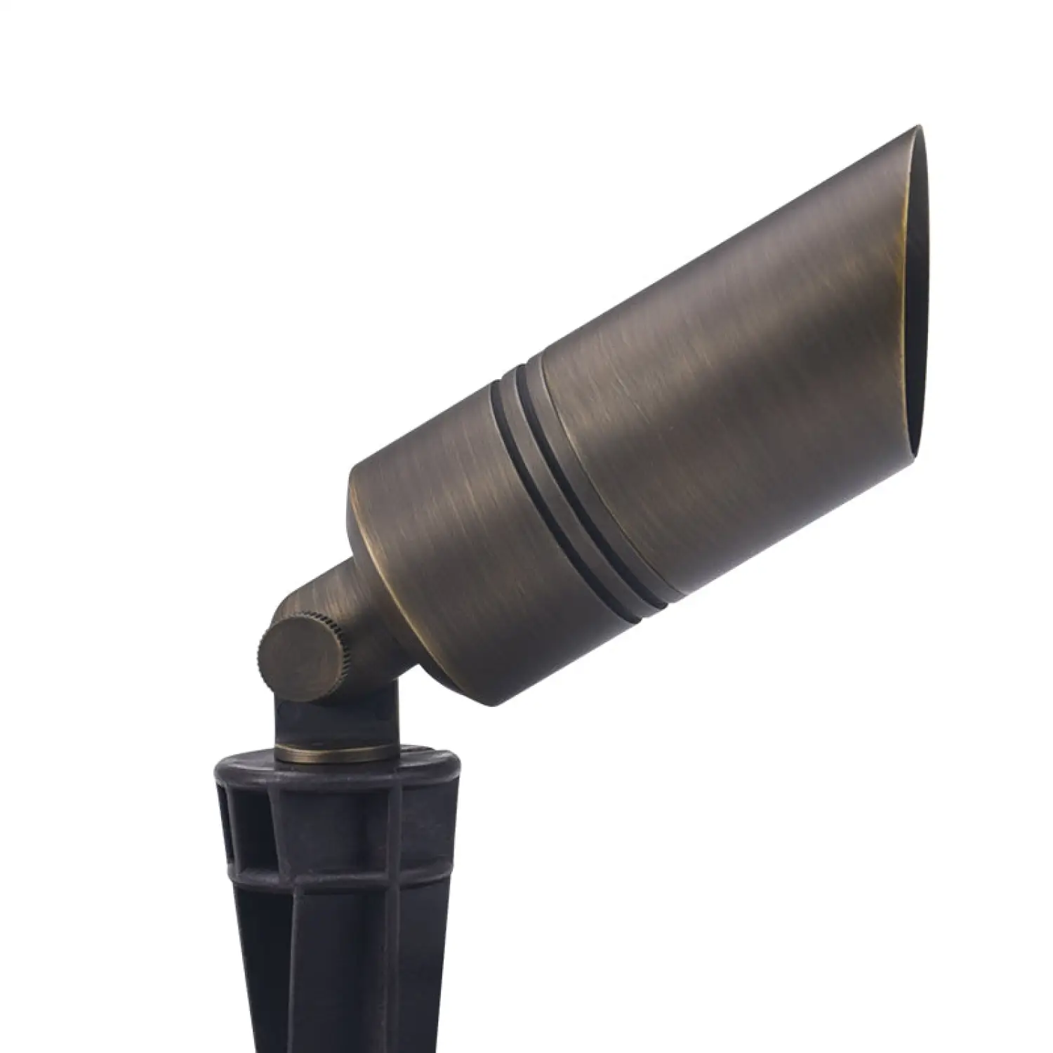 Medium Shroud Spotlights for Outside - Die-Cast Brass, Antique Bronze Finish - Image 7